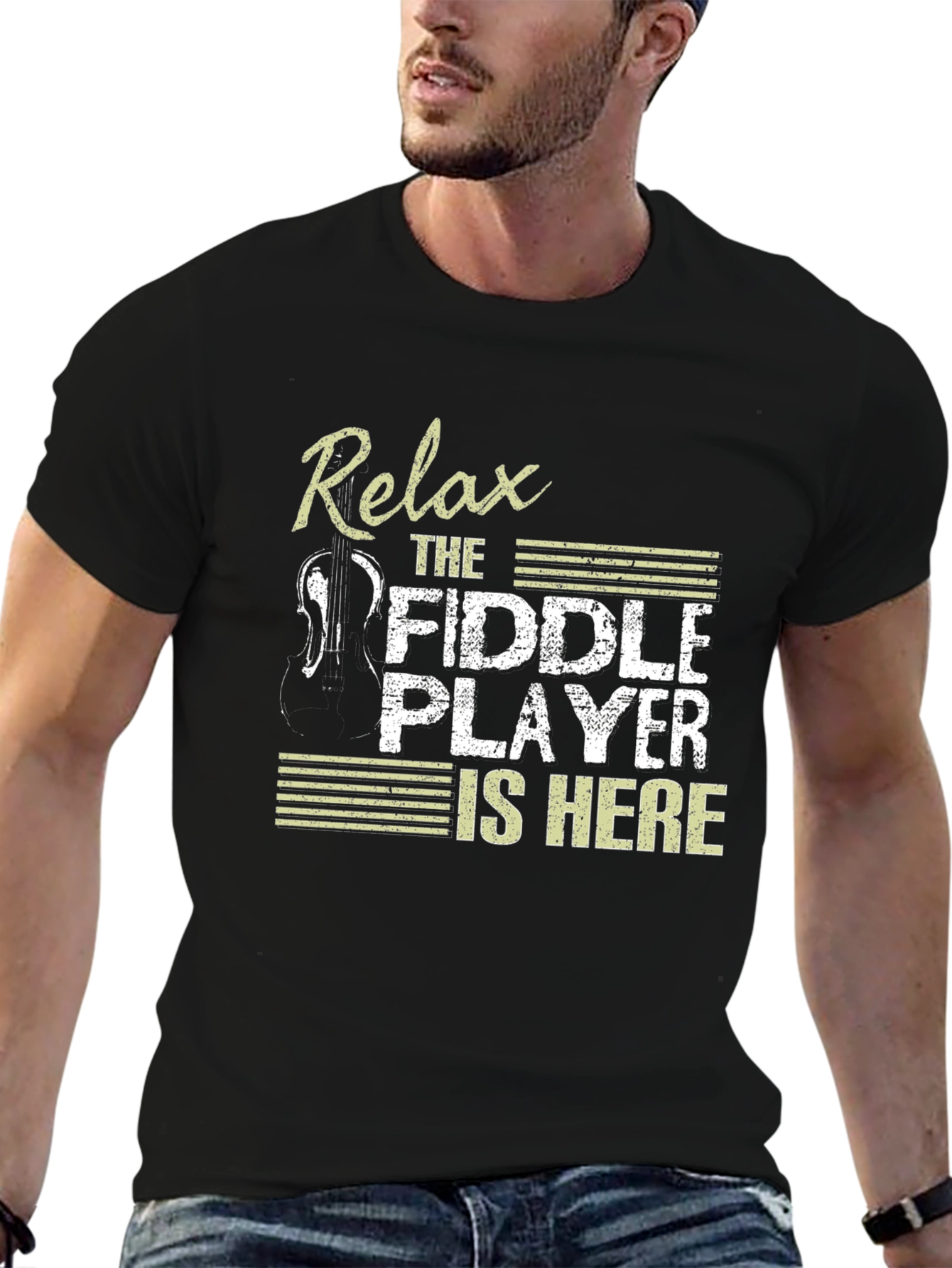 Relax Fiddle Player T-Shirt