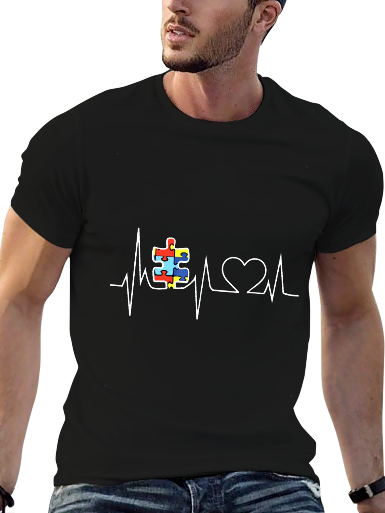 Autism Awareness Heartbeat T-Shirt