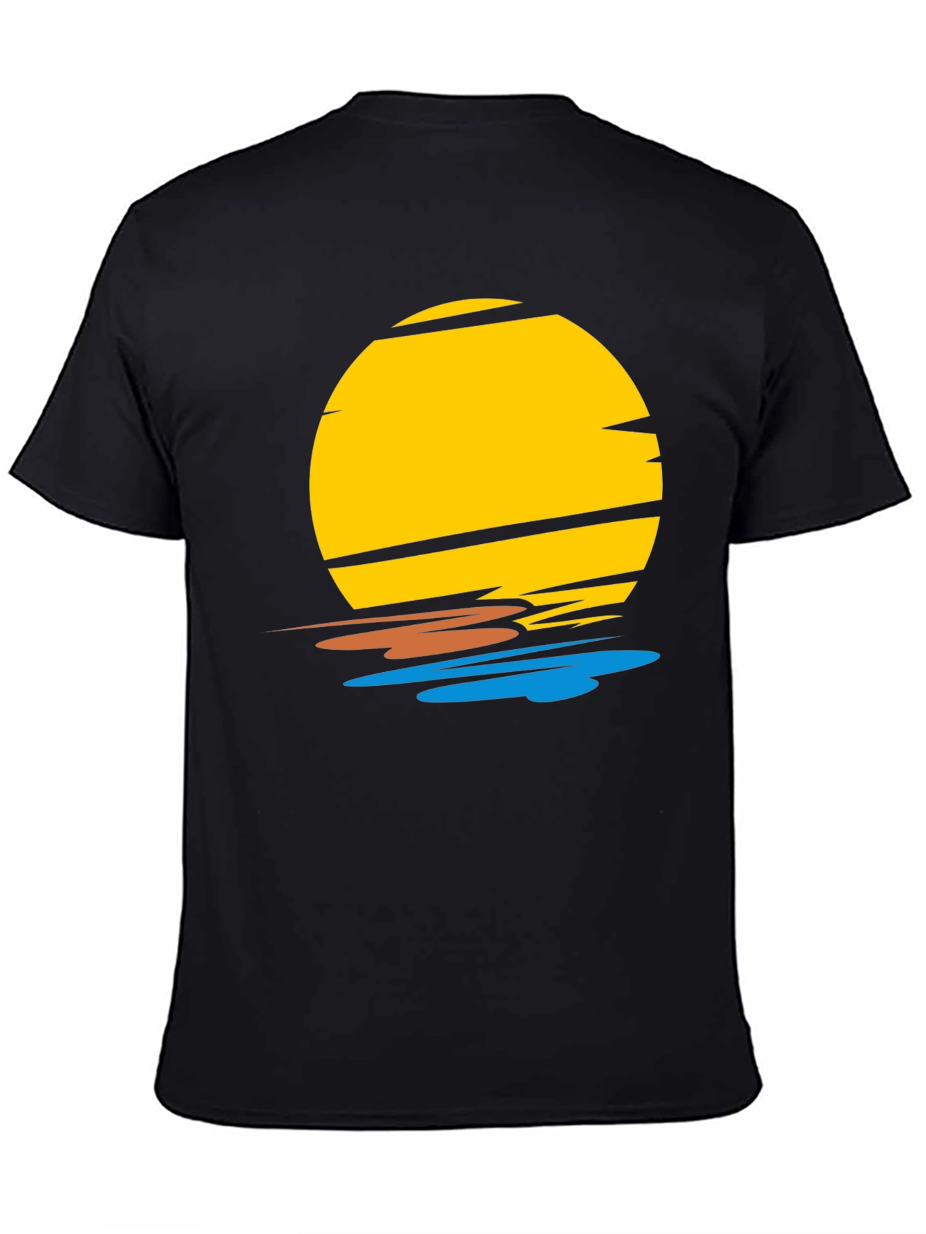 Sunset Graphic Black T-Shirt