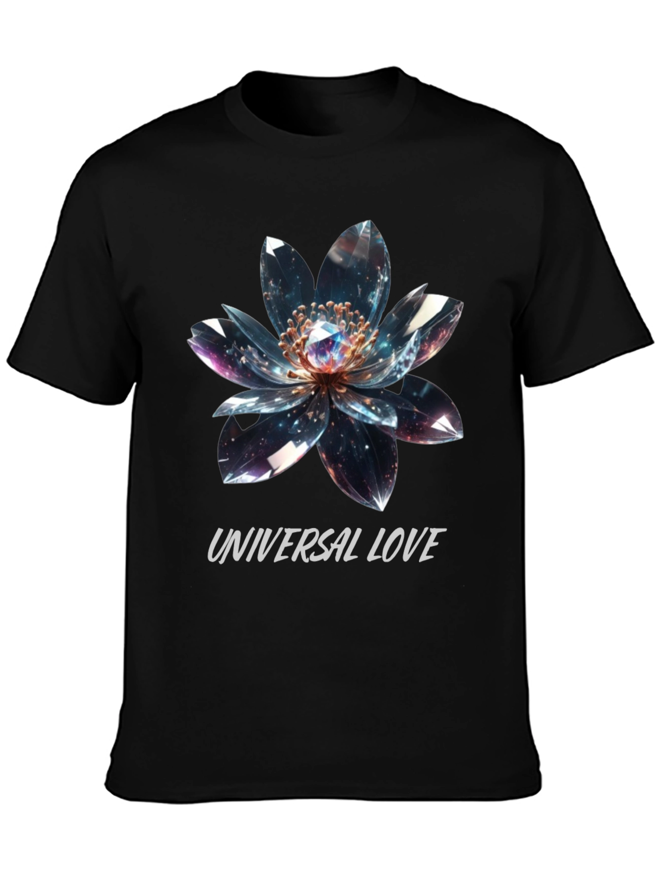 Universal Love Flower Graphic T-Shirt