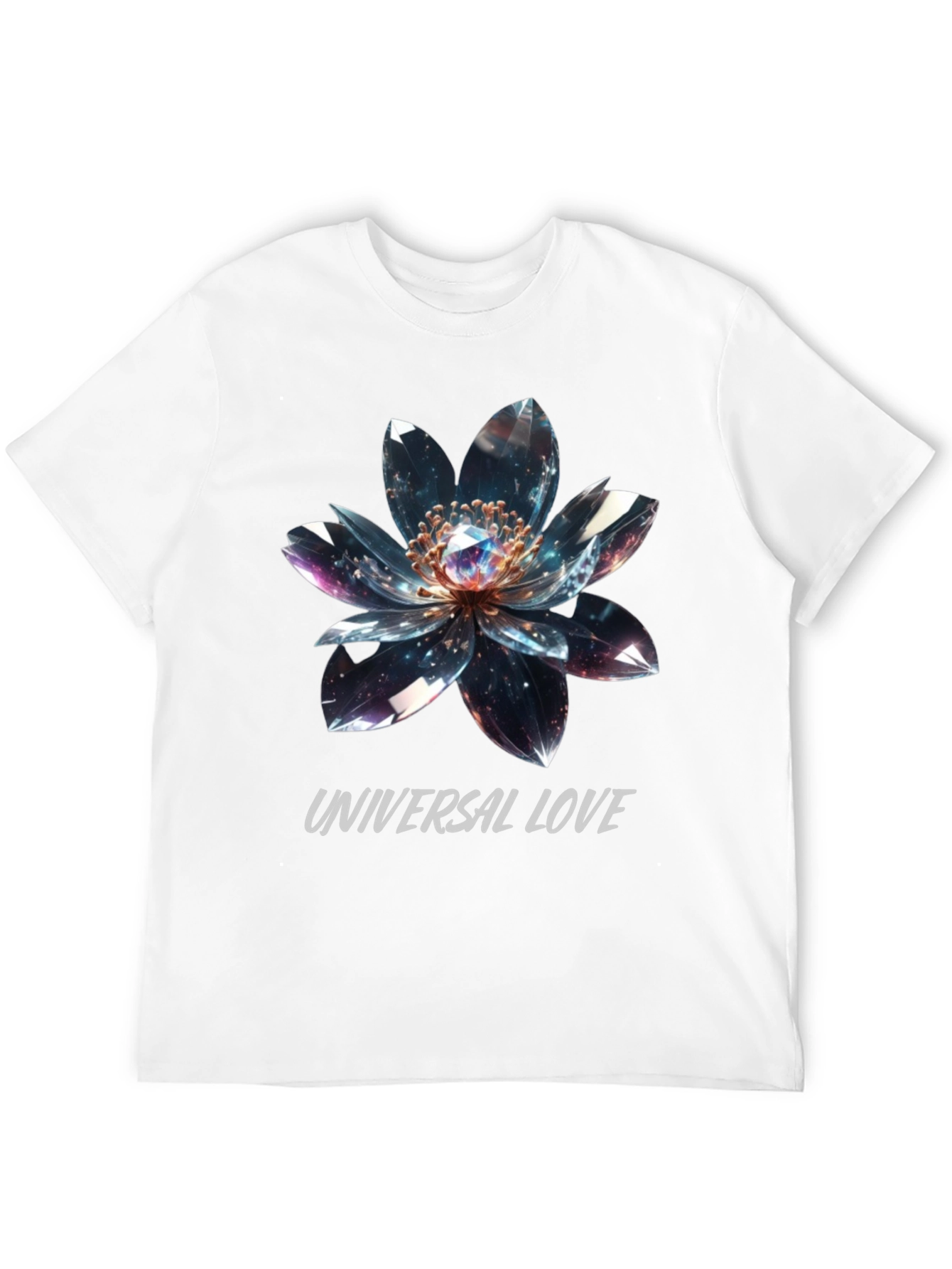 Universal Love Flower Graphic T-Shirt