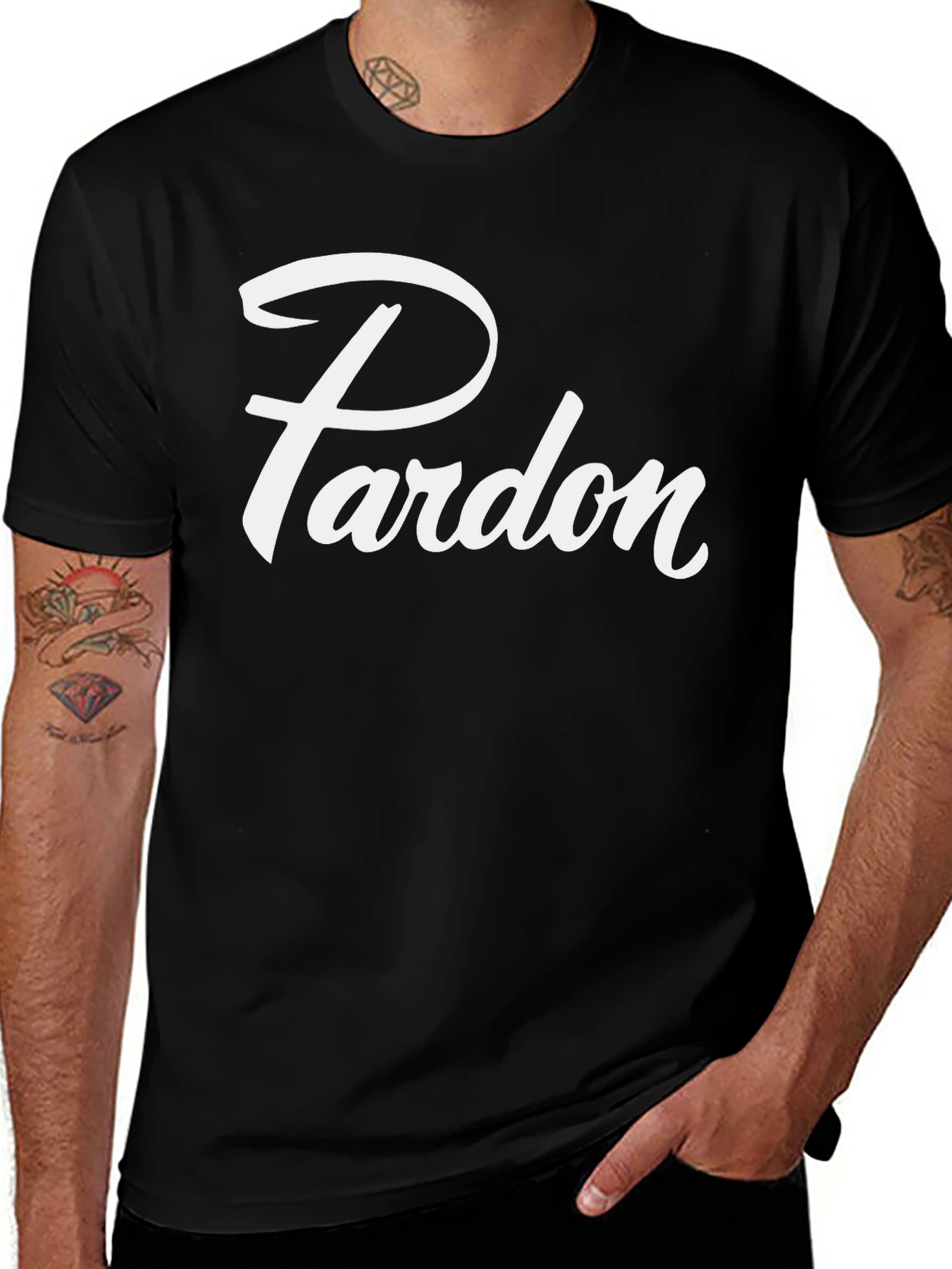 Pardon Graphic Tee - Stylish Comfort