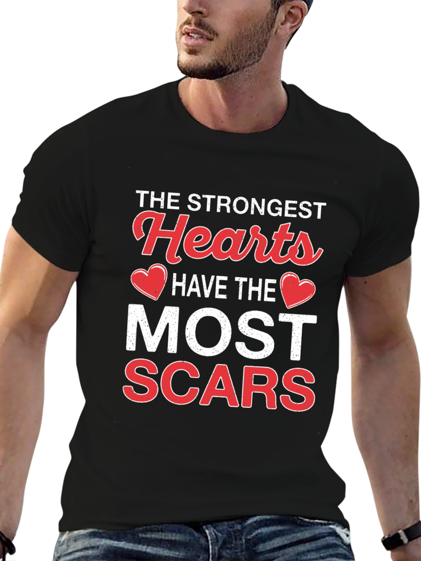 Strongest Hearts Scars Graphic Tee