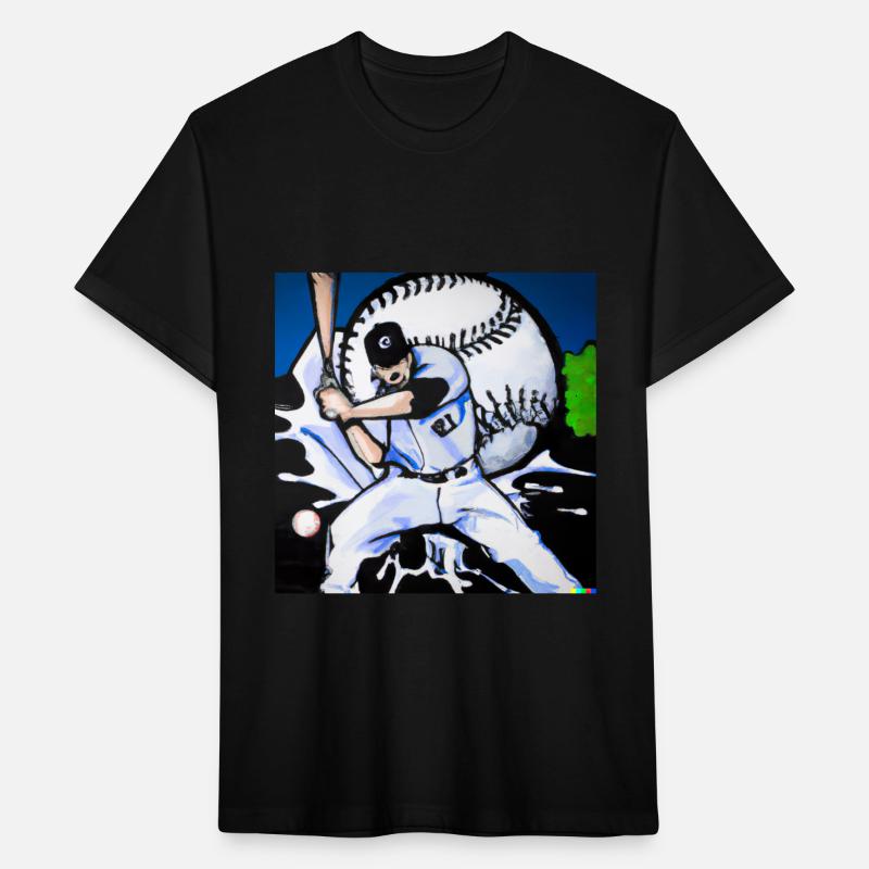 Baseball Player Graffiti Art graphic tee