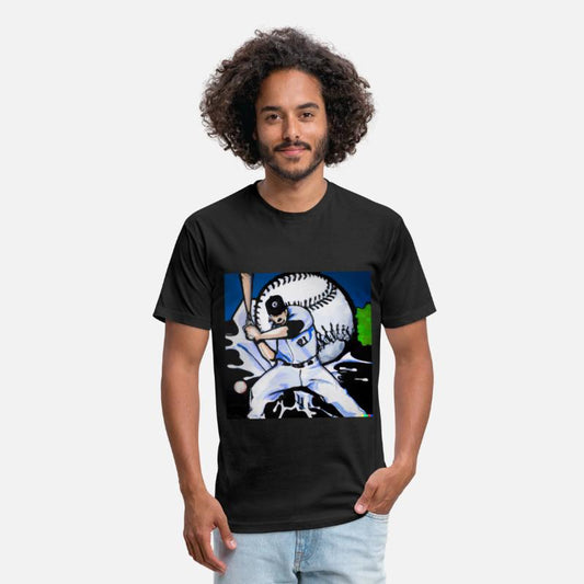 Baseball Player Graffiti Art graphic tee