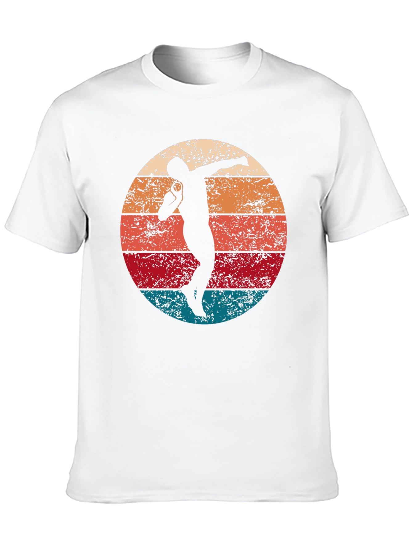 Retro Shot Put Silhouette Graphic Tee