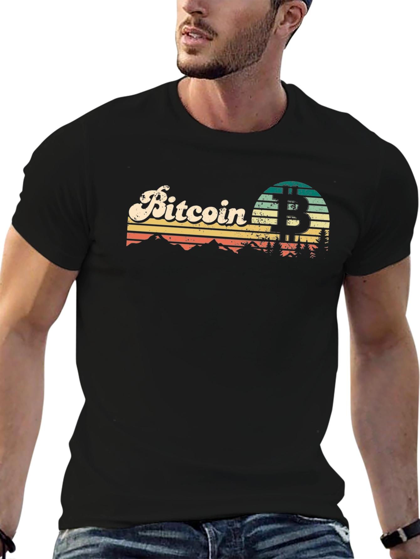Bitcoin Retro Graphic Tee - Crypto Style