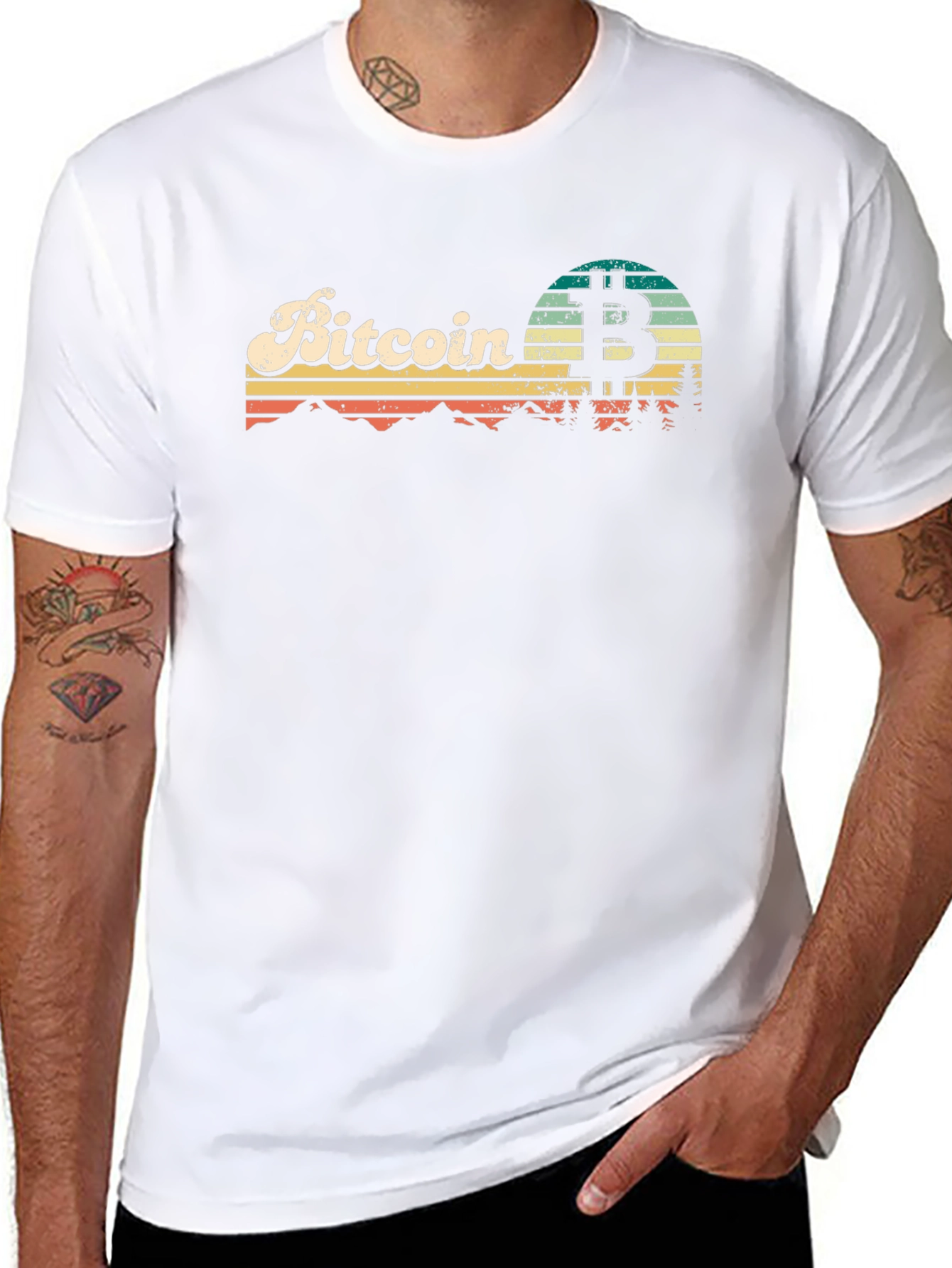 Bitcoin Retro Graphic Tee - Crypto Style