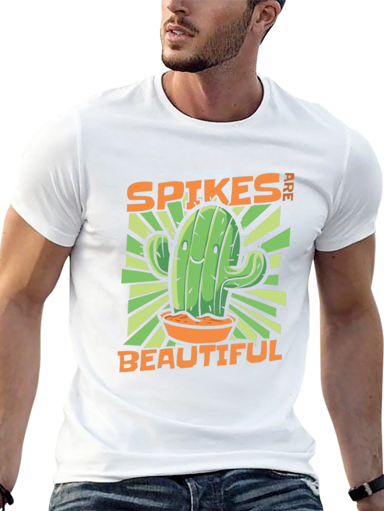 Spikes are Beautiful Cactus Graphic T-Shirt