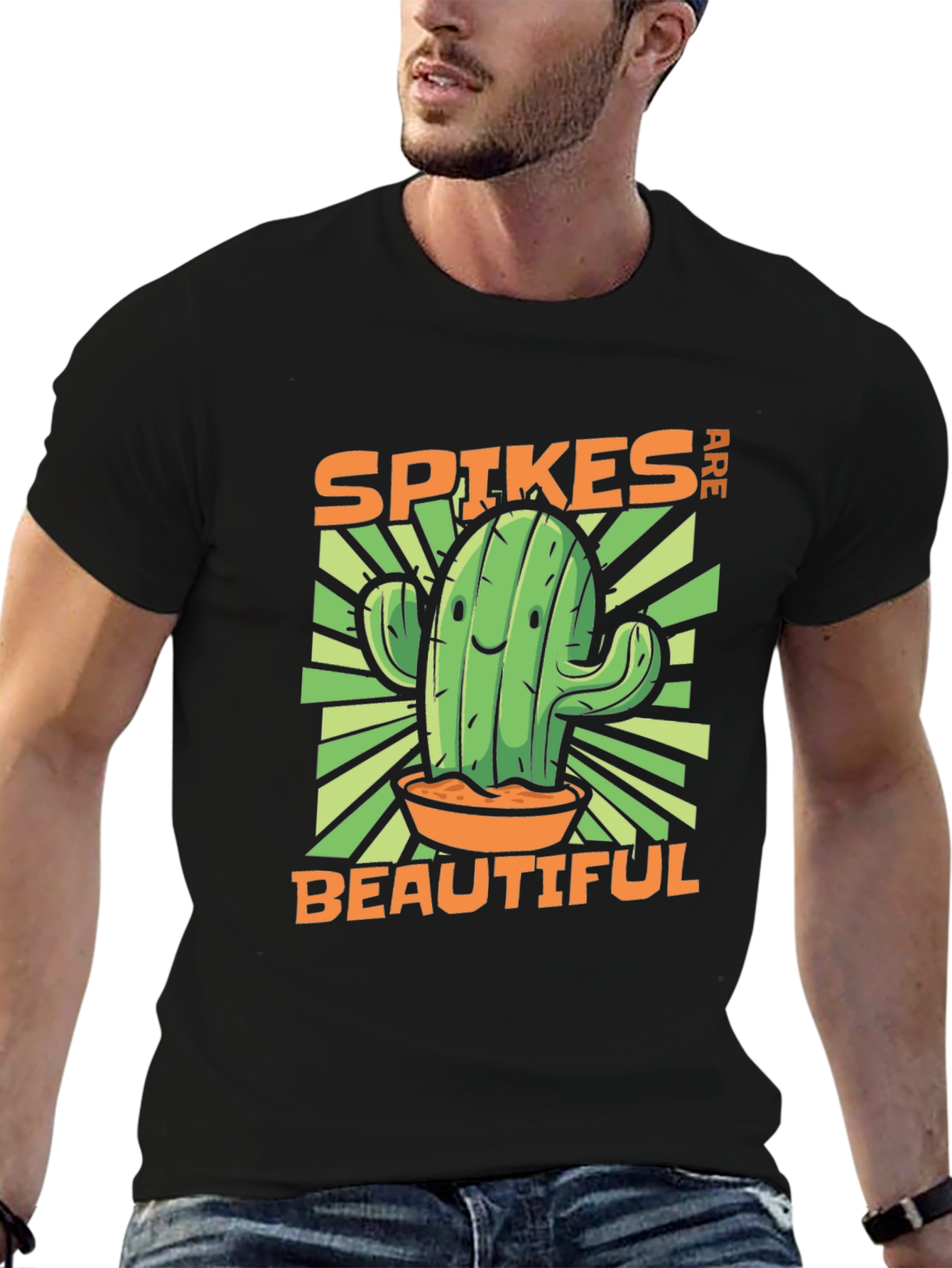 Spikes are Beautiful Cactus Graphic T-Shirt