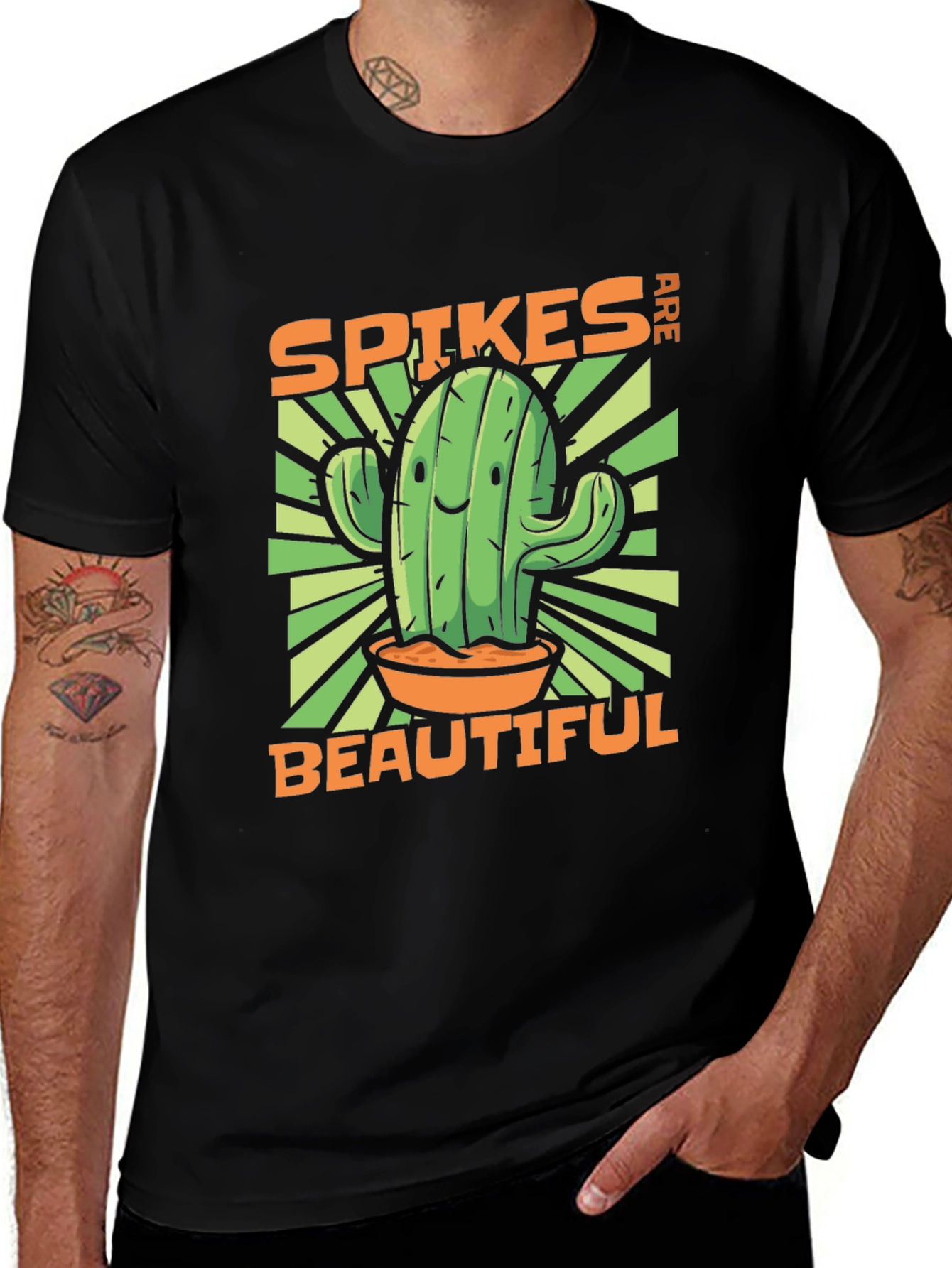 Spikes are Beautiful Cactus Graphic T-Shirt