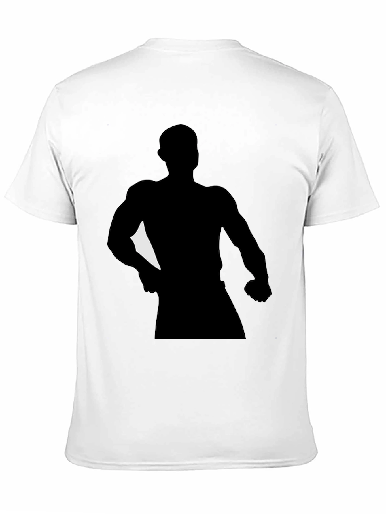 Silhouette Graphic T-Shirt Black Cotton Tee
