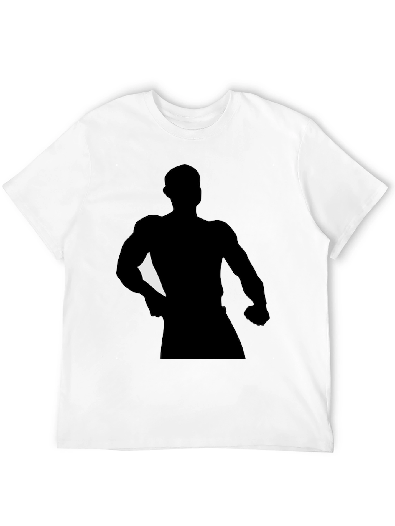 Silhouette Graphic T-Shirt Black Cotton Tee