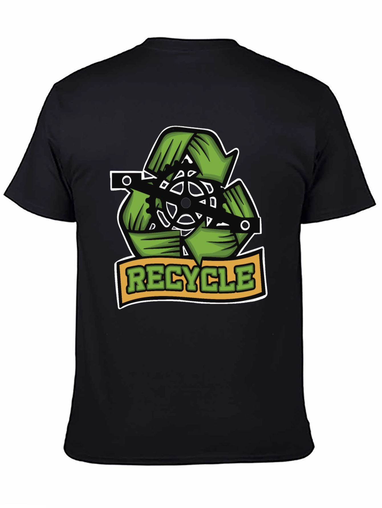 Recycle Bicycle T-Shirt - Eco Friendly Design