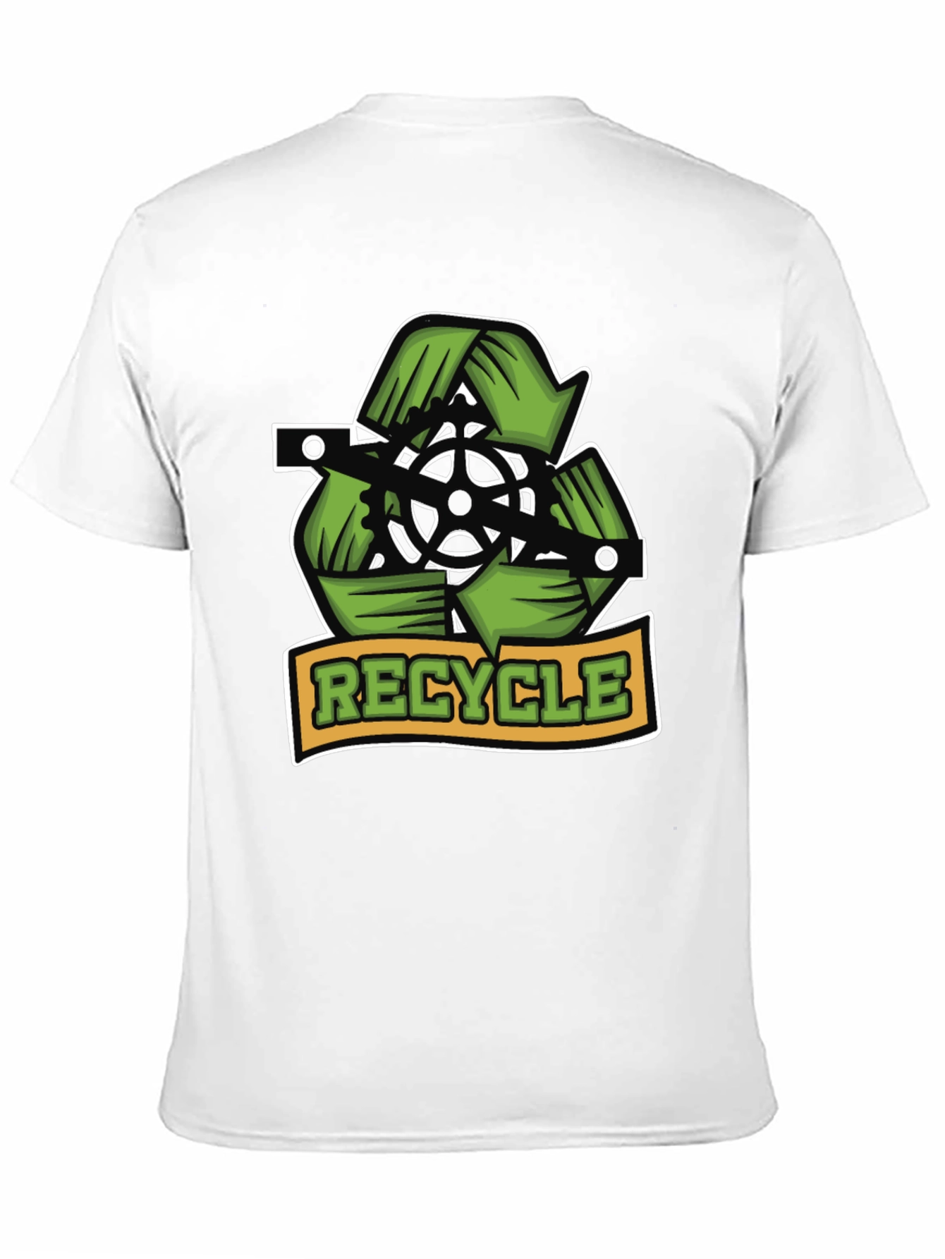 Recycle Bicycle T-Shirt - Eco Friendly Design