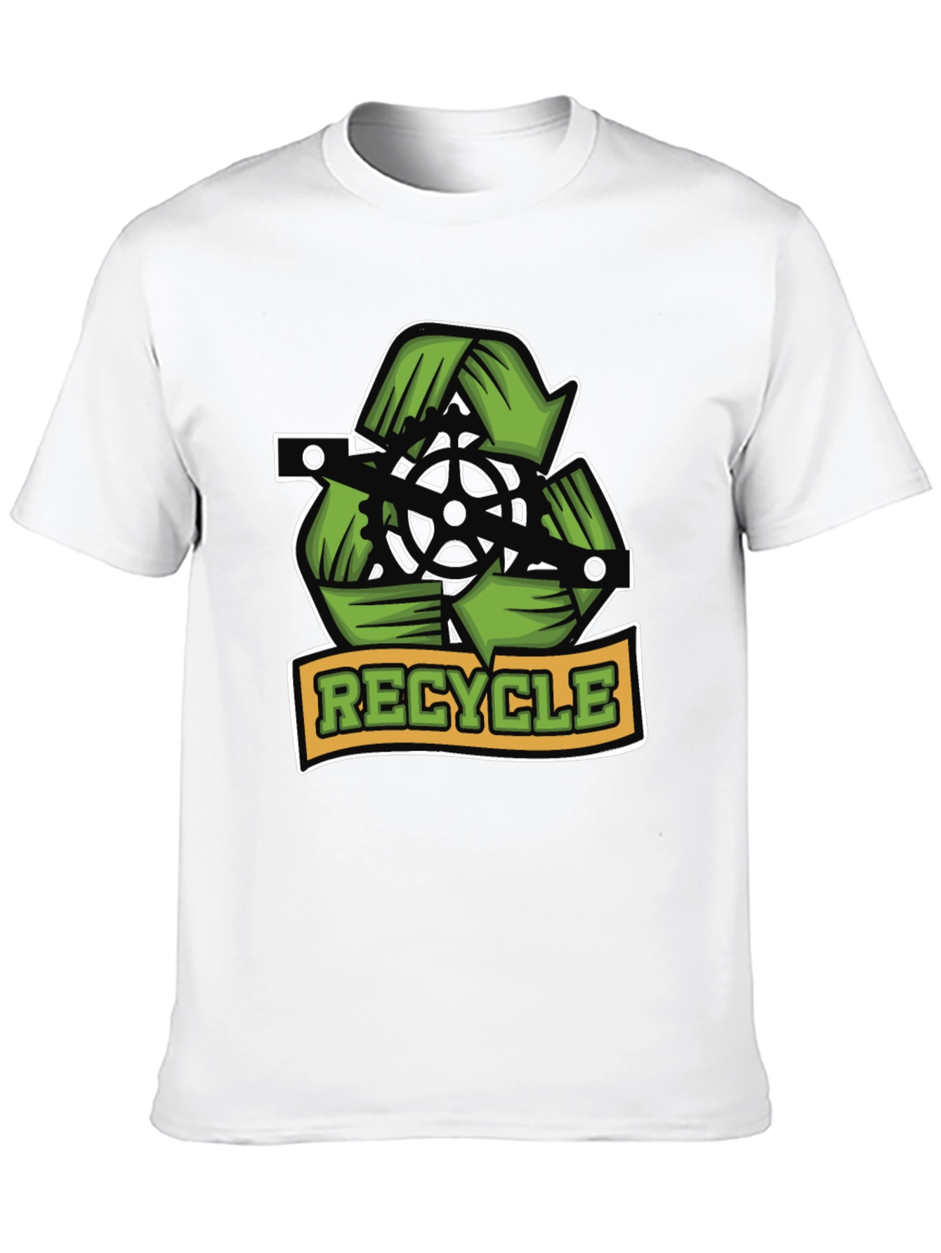 Recycle Bicycle T-Shirt - Eco Friendly Design