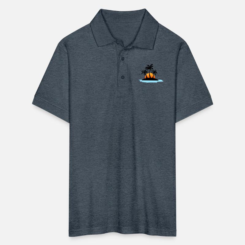 beach sunset vector illustration