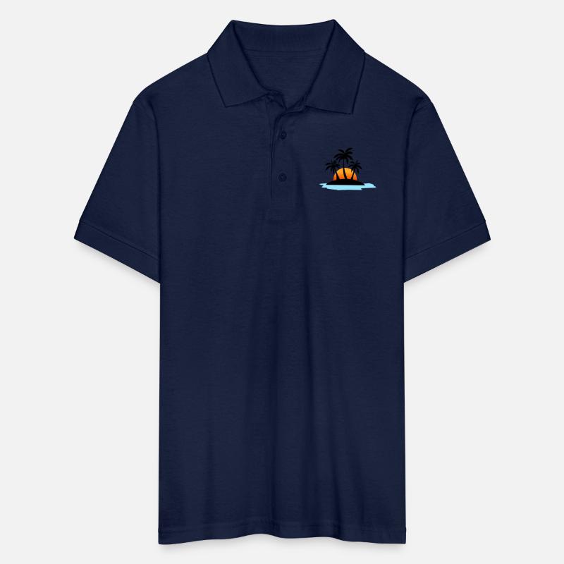 beach sunset vector illustration