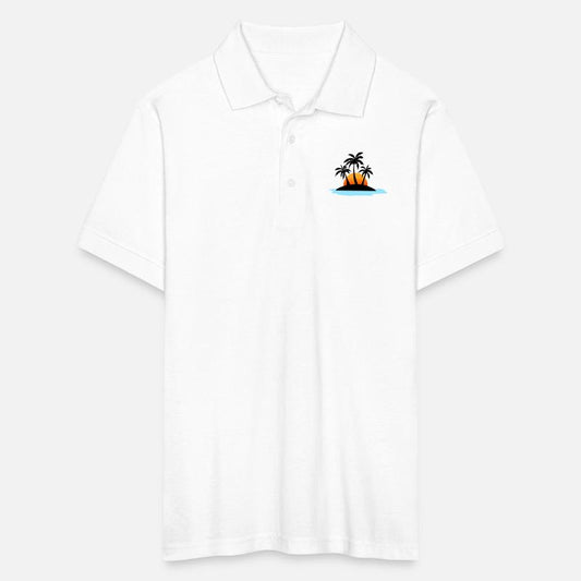 beach sunset vector illustration