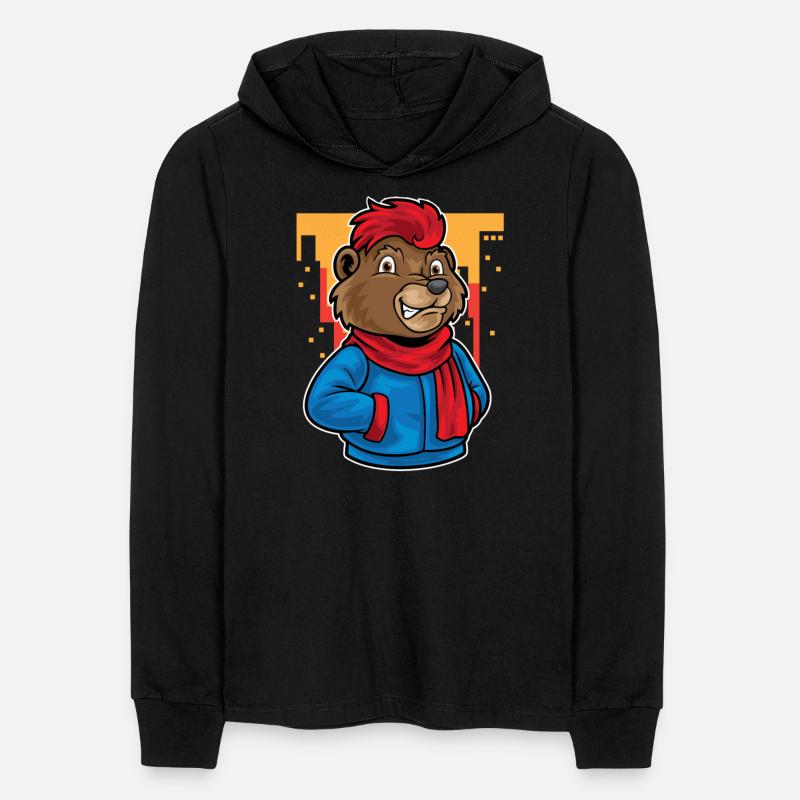 Bear Funky Urban Cartoon Illustration