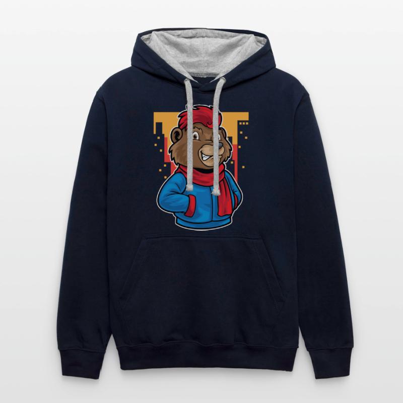 Bear Funky Urban Cartoon Illustration