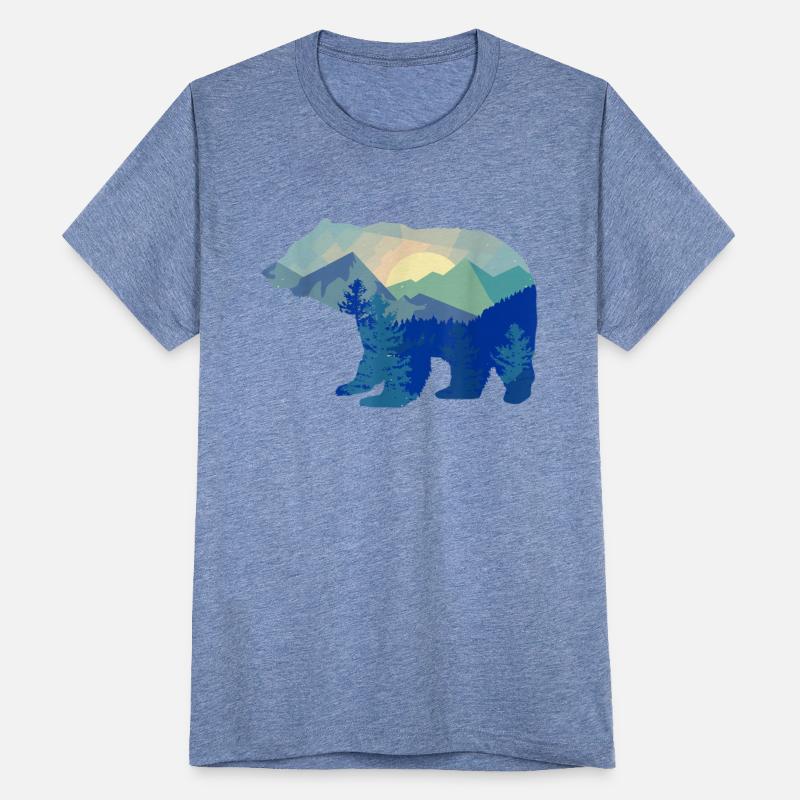 Bear Silhouette Mountain Wildlife Animal