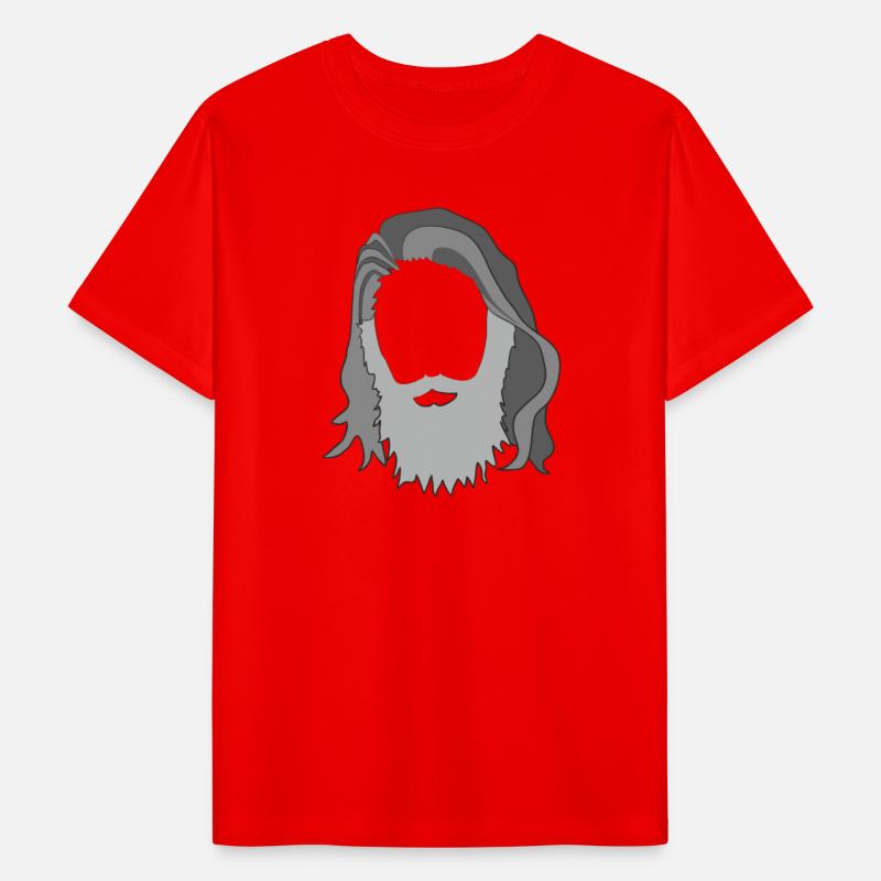 bearded man with long hair good looking guy