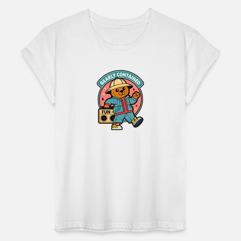 Bearly Contained Fun Bear Retro 90s.