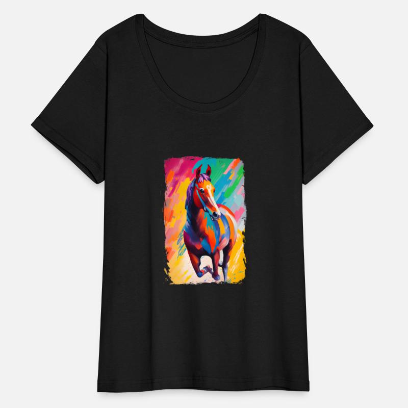 Beautiful Wild Horse Running Art