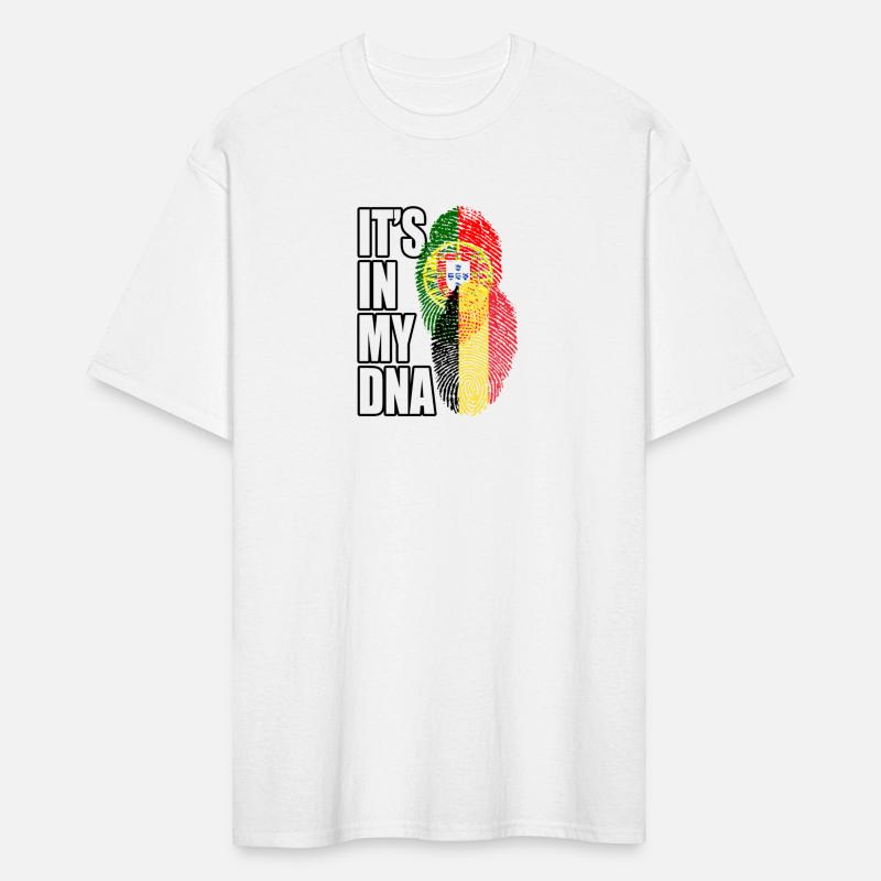 Belgian And Portuguese Mix Heritage DNA Flag