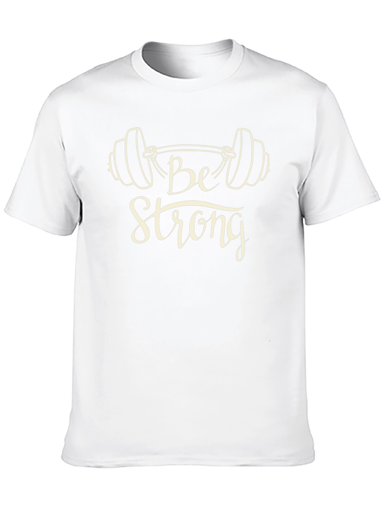 Be Strong Workout Graphic Tee - Black