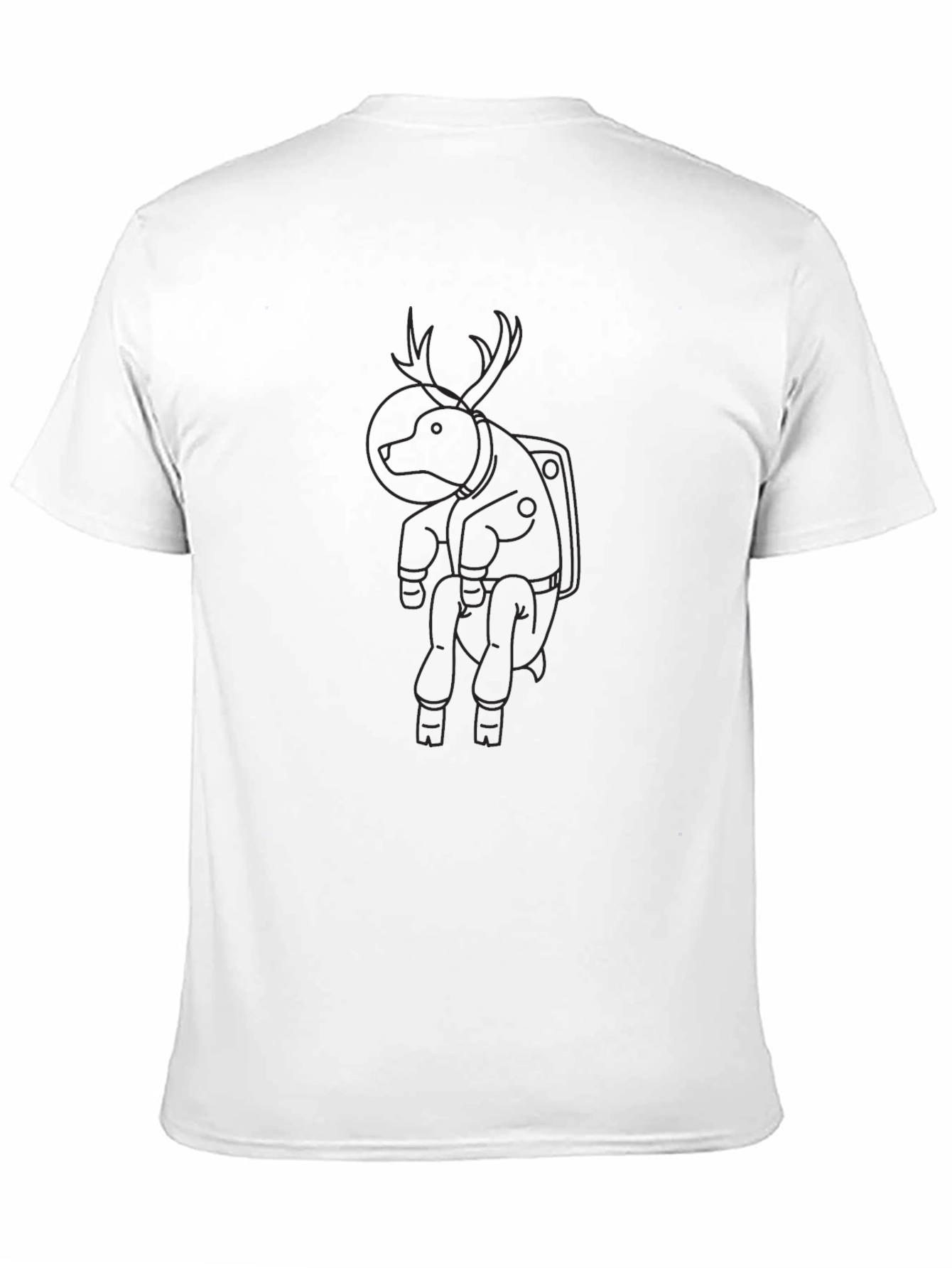 Astronaut Reindeer Graphic T-Shirt