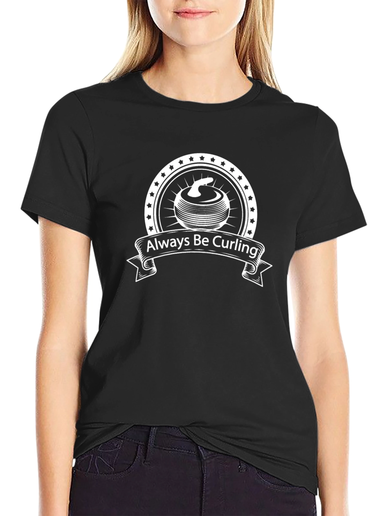 Always Be Curling Graphic T-Shirt