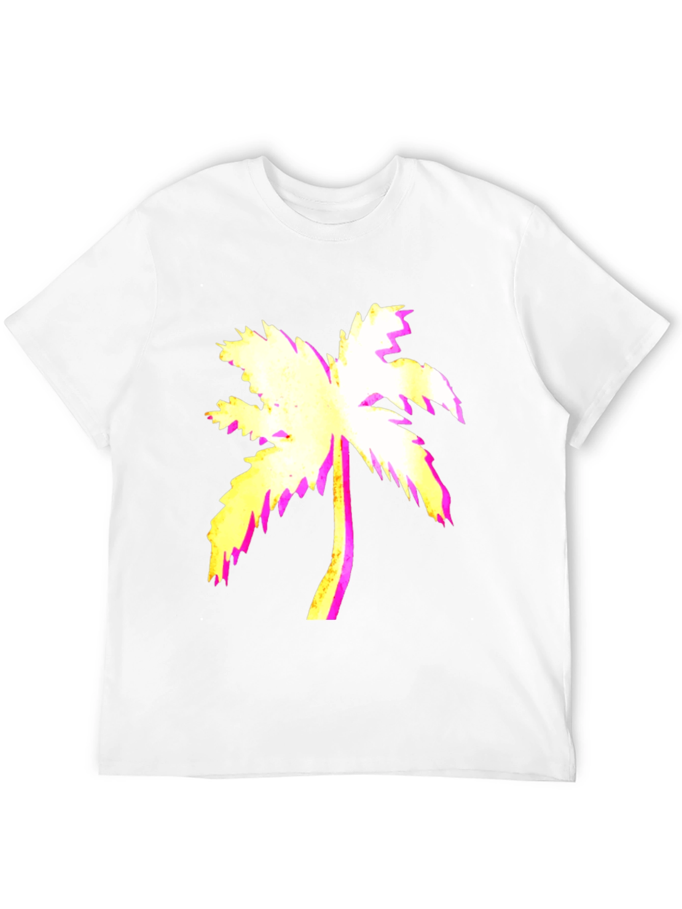 Vaporwave Palm Tree Black Graphic Tee