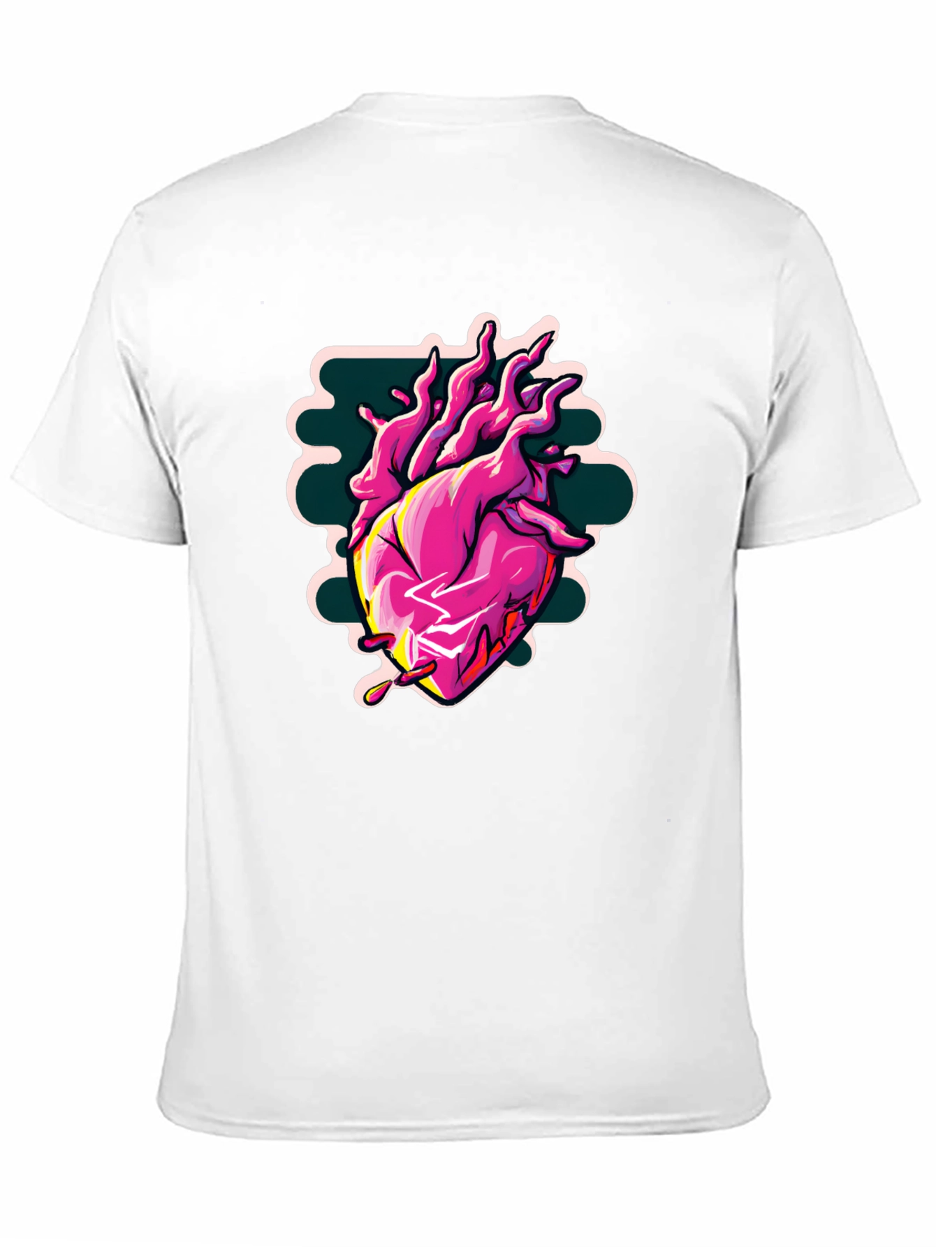 Anatomical Heart Graphic Tee - Cool Black Shirt