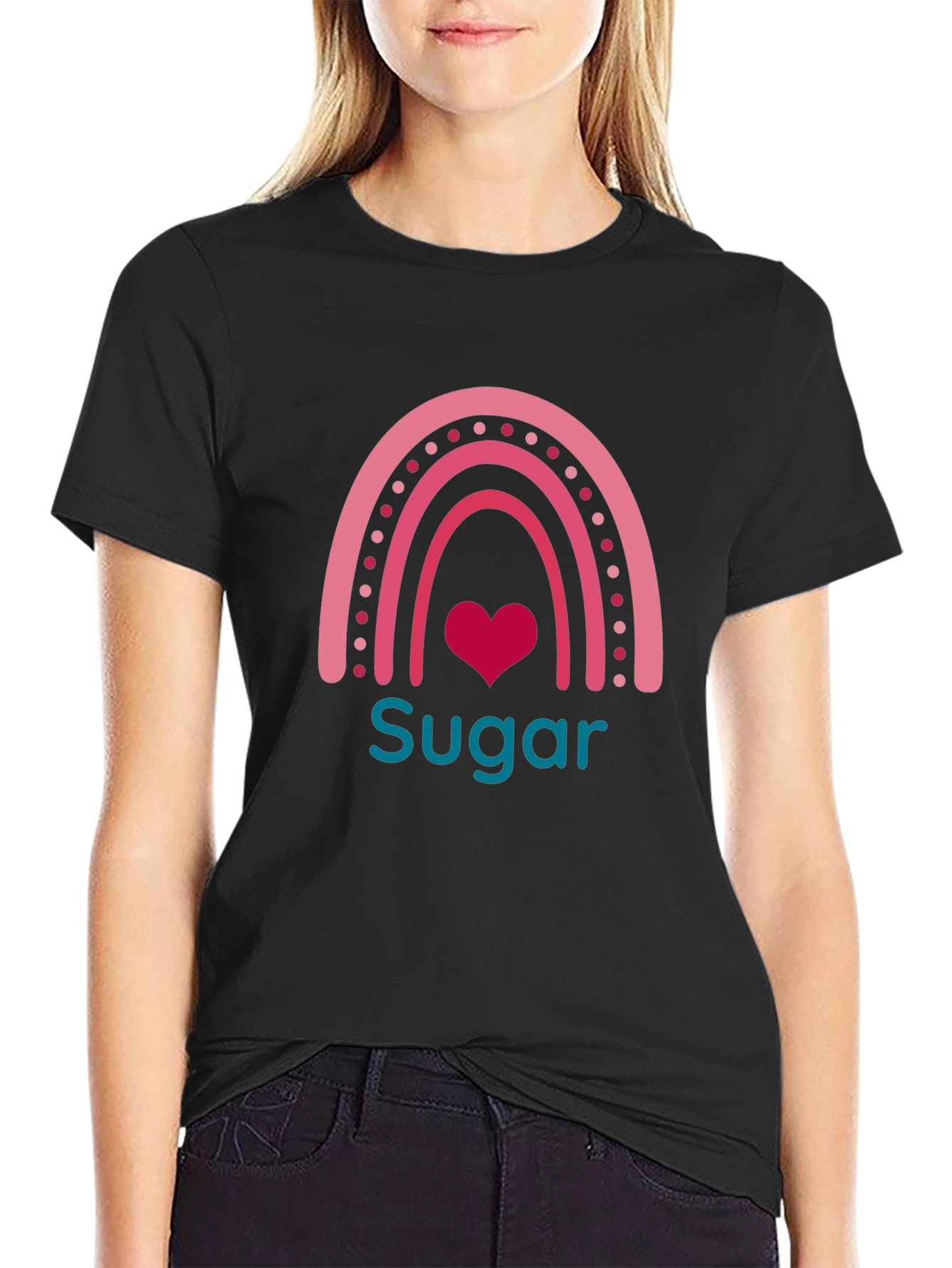 Sugar Heart Rainbow Graphic Tee