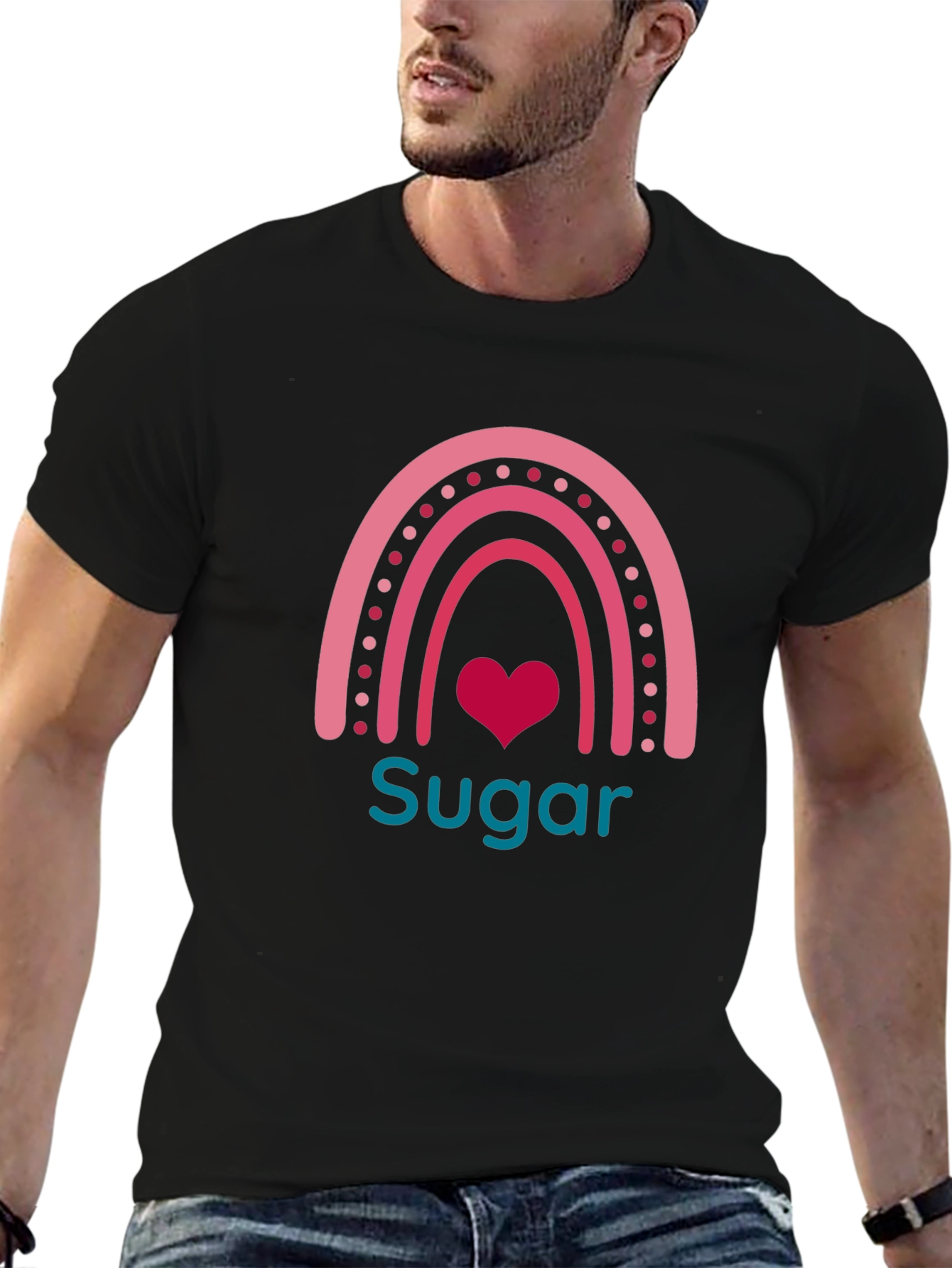 Sugar Heart Rainbow Graphic Tee