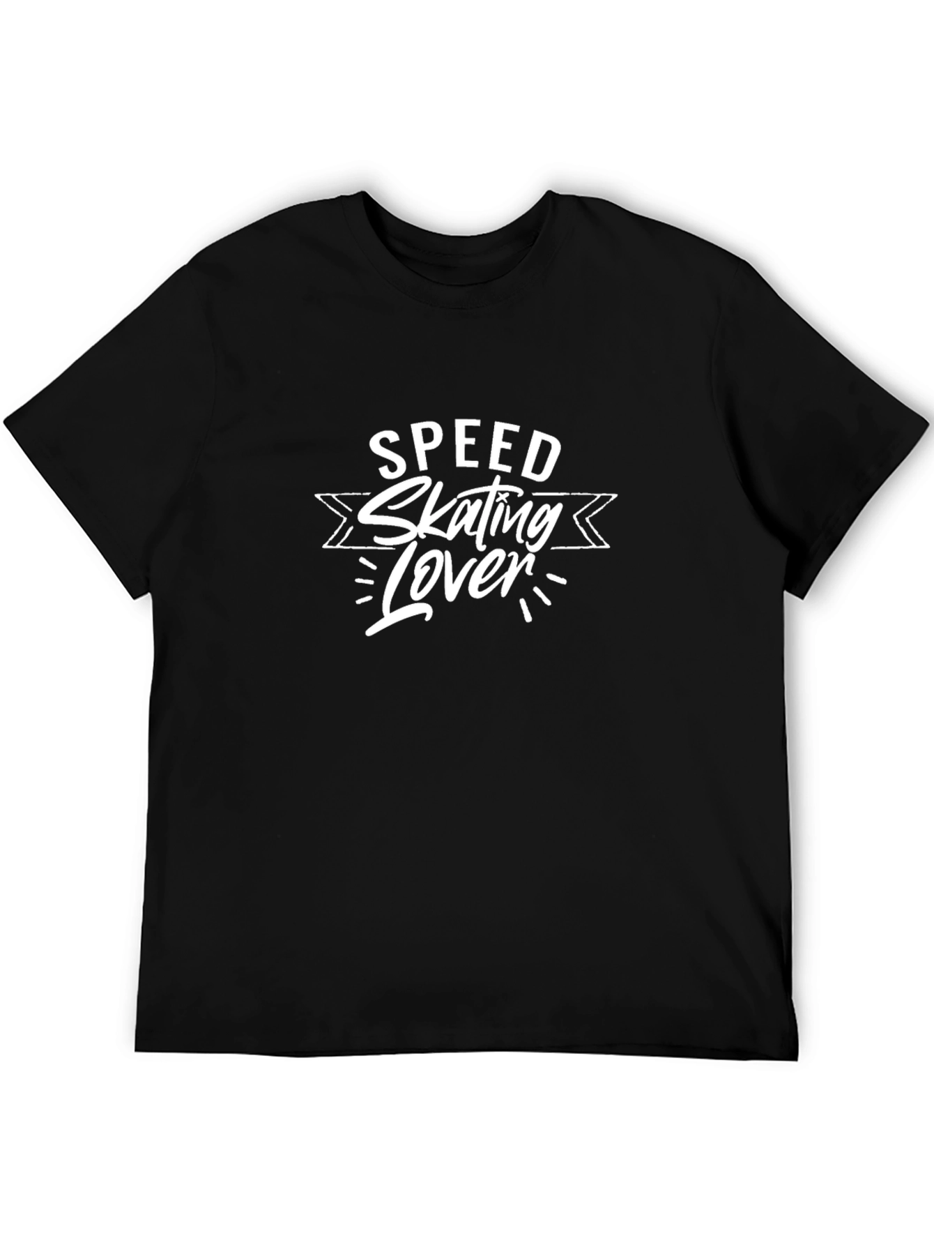 Speed Skating Lover Graphic Tee - Black