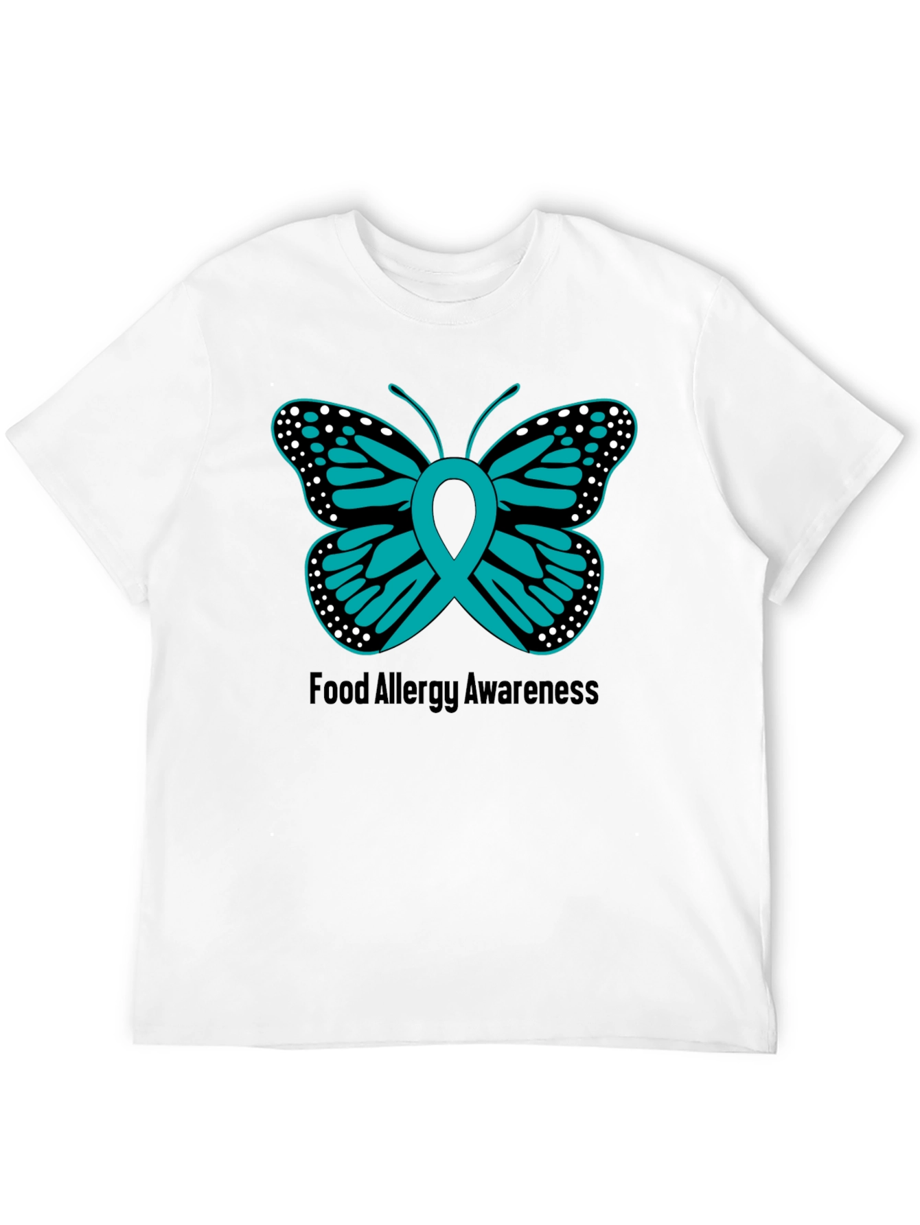 Food Allergy Awareness Butterfly Ribbon Tee