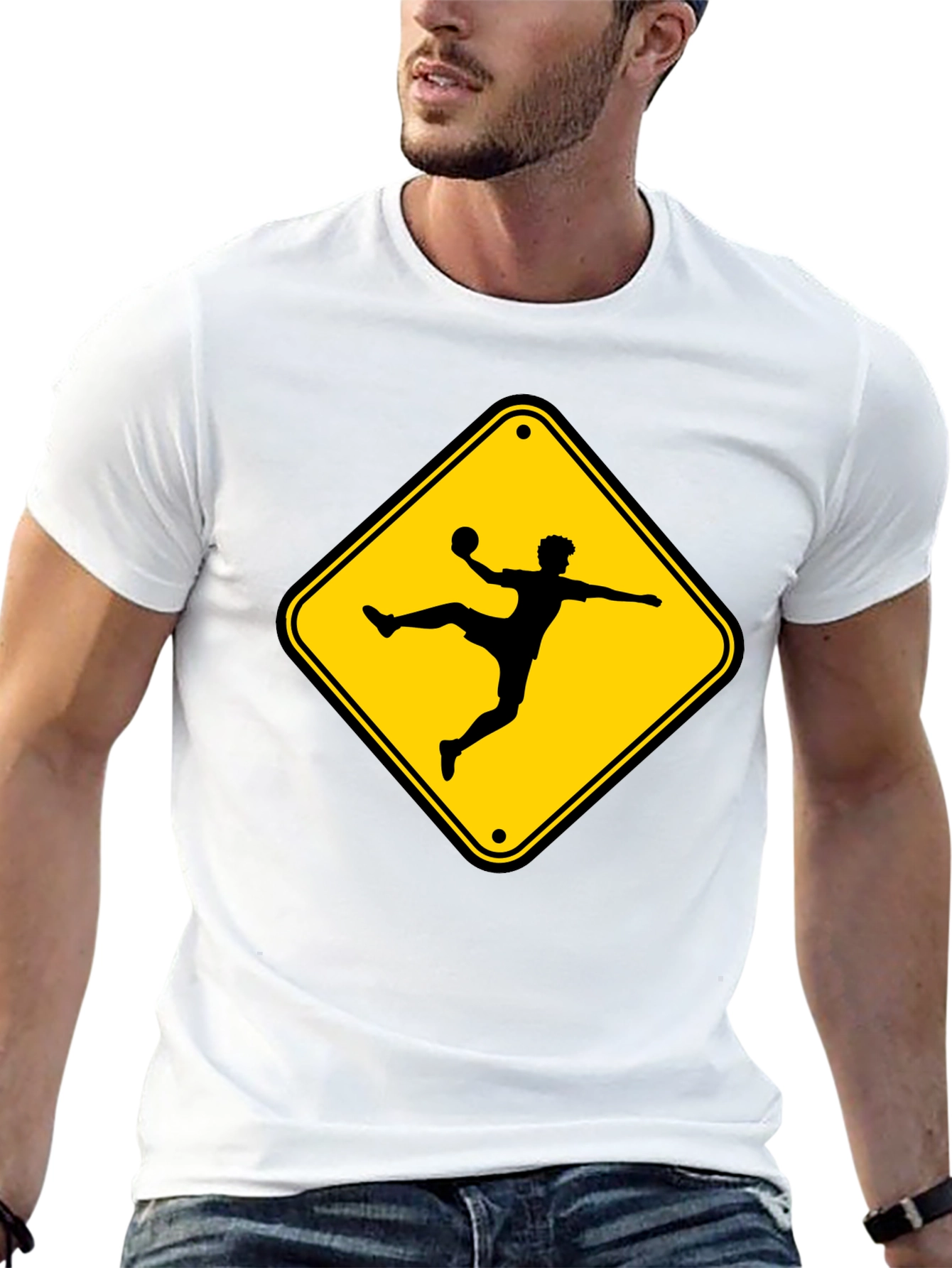 Handball Player Crossing T-Shirt