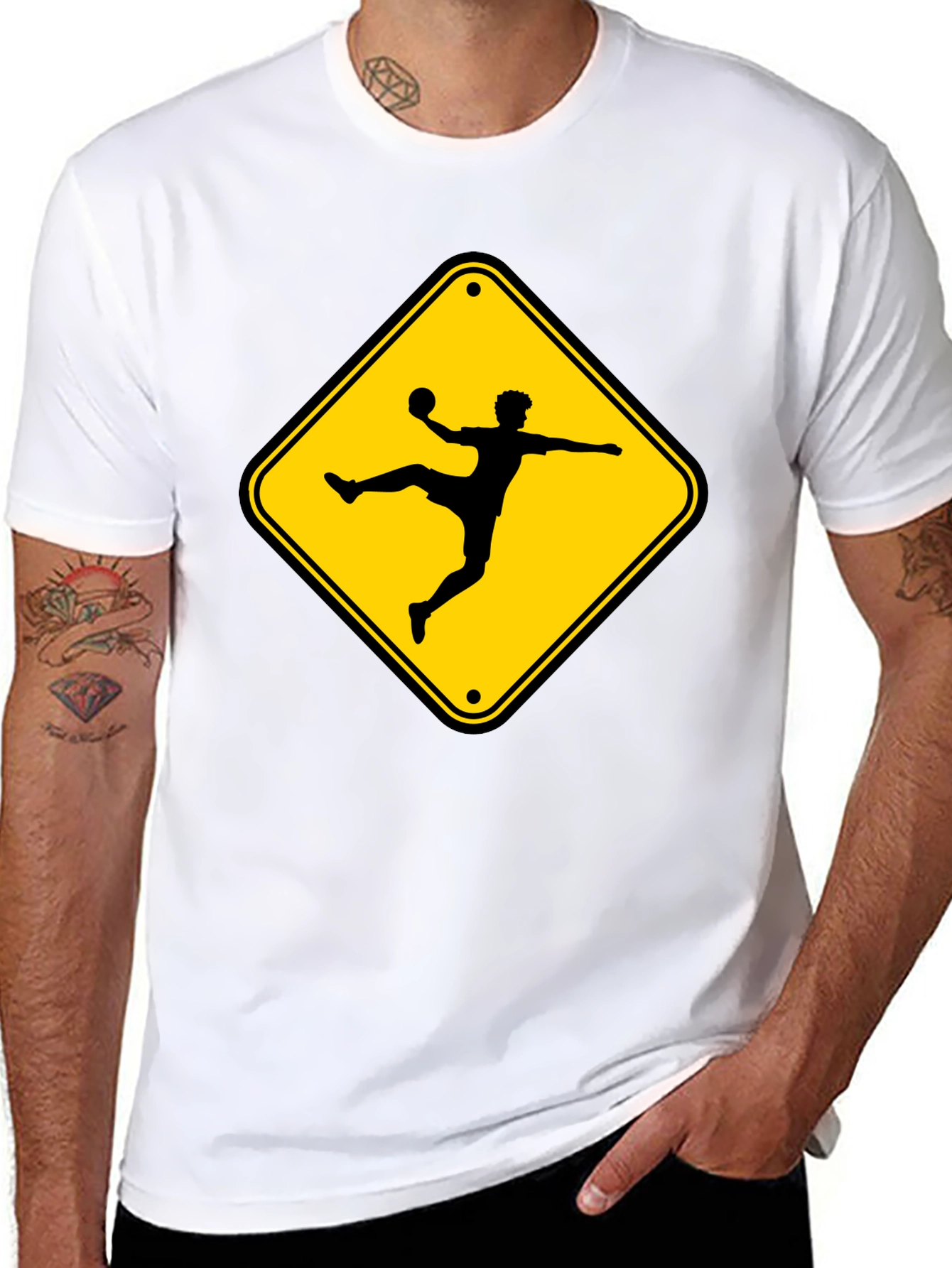 Handball Player Crossing T-Shirt