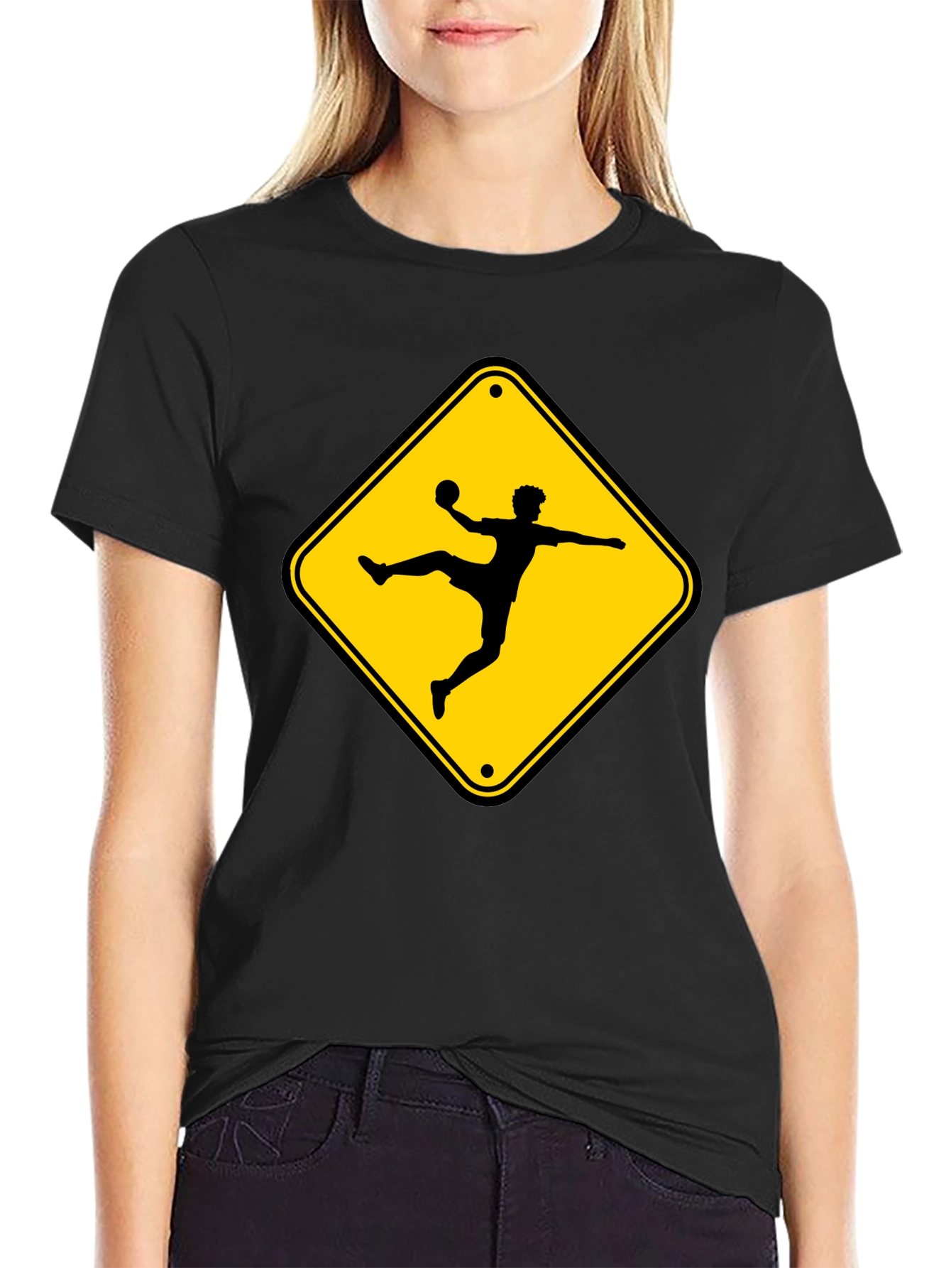 Handball Player Crossing T-Shirt