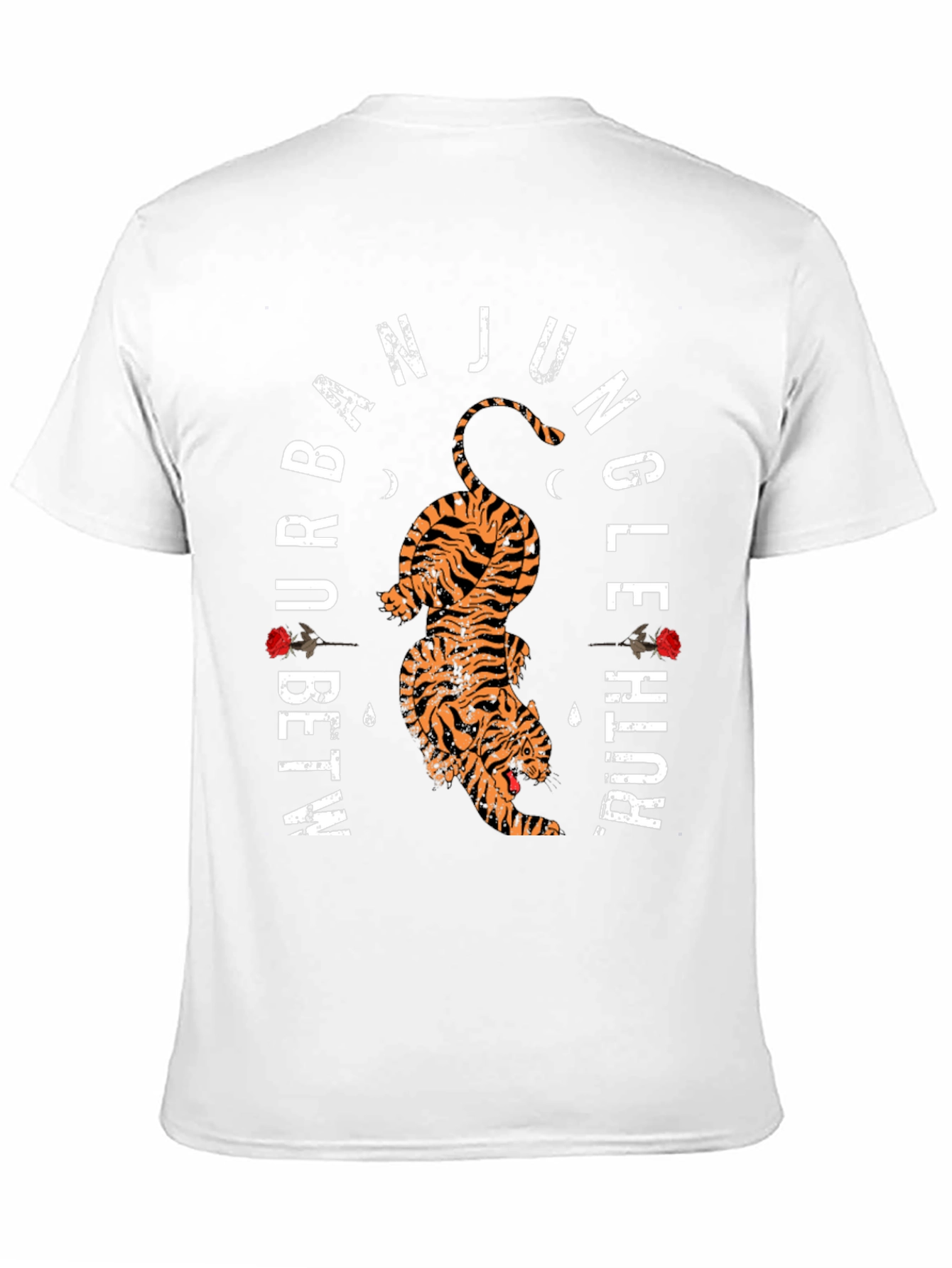 Urban Jungle Tiger Graphic Tee - Black