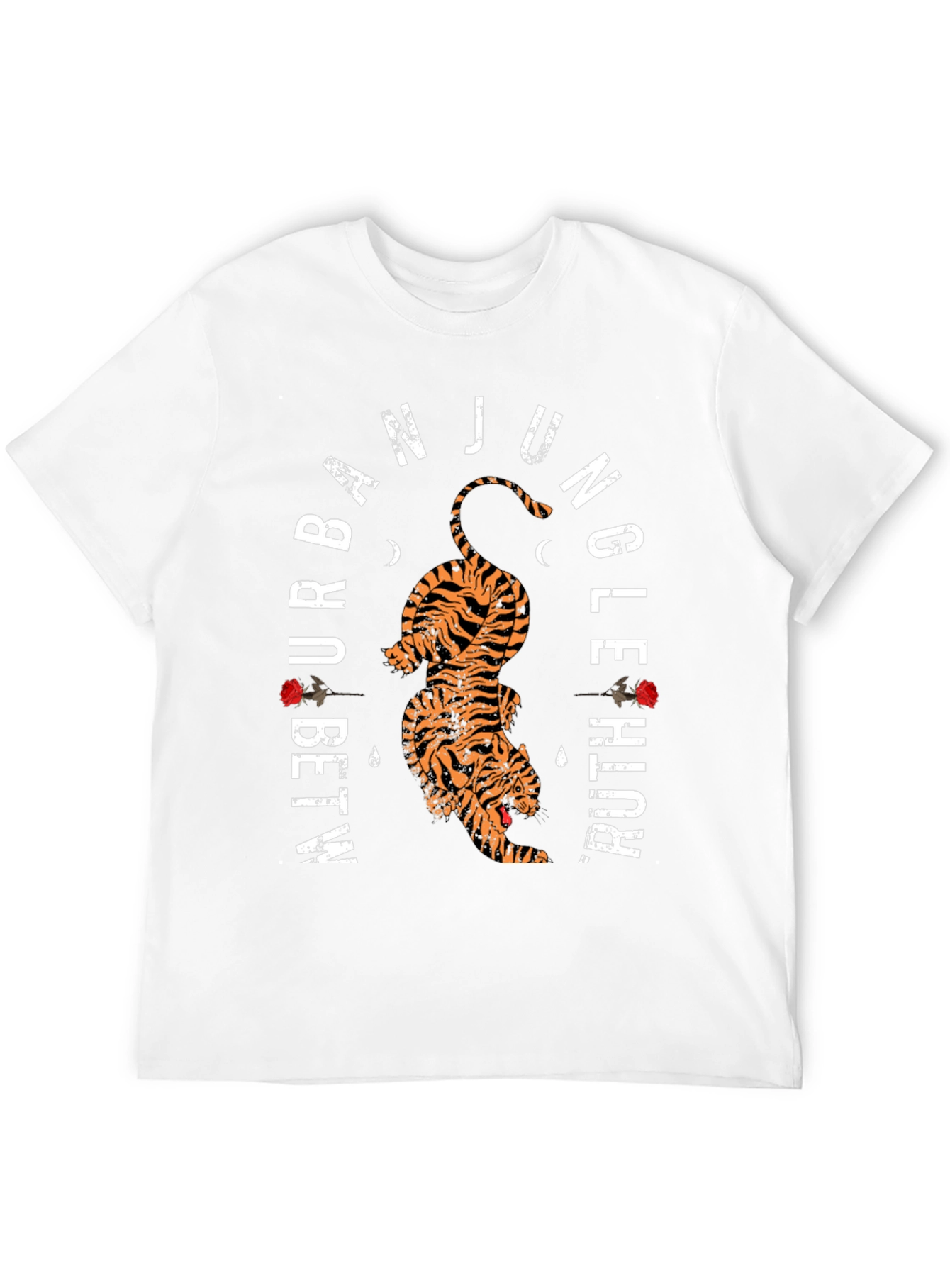 Urban Jungle Tiger Graphic Tee - Black