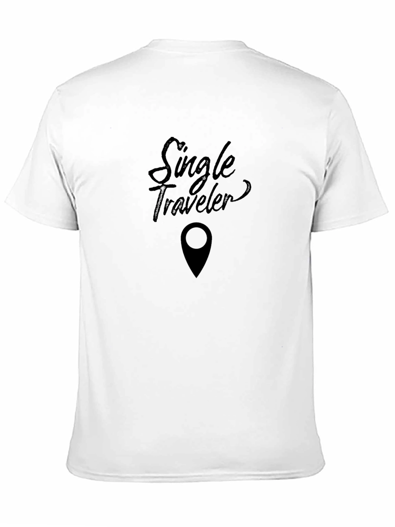 Single Traveler Black Graphic Tee