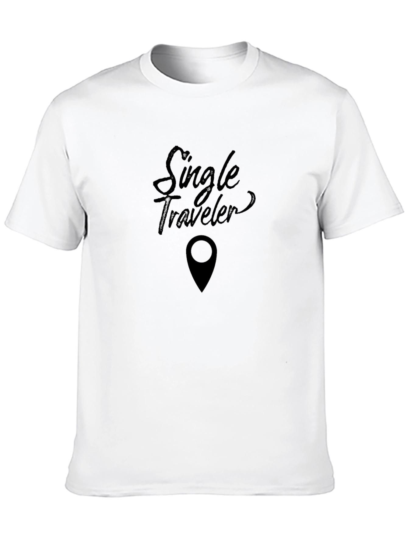 Single Traveler Black Graphic Tee