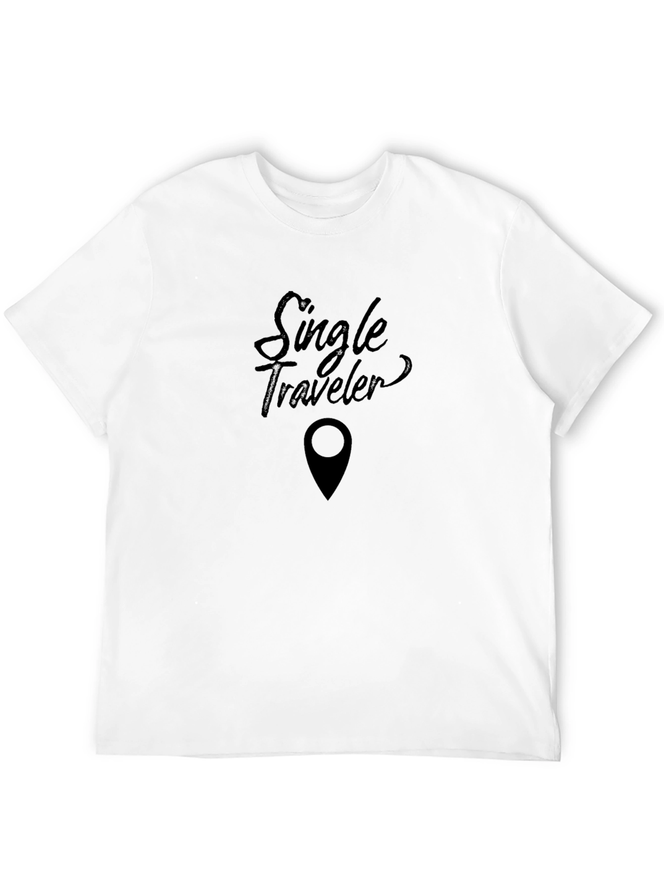 Single Traveler Black Graphic Tee