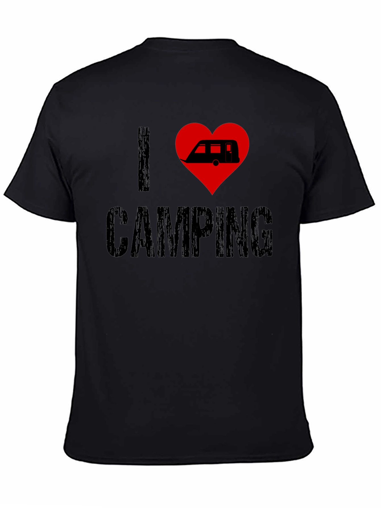 I Love Camping T-Shirt - Camper Heart Design