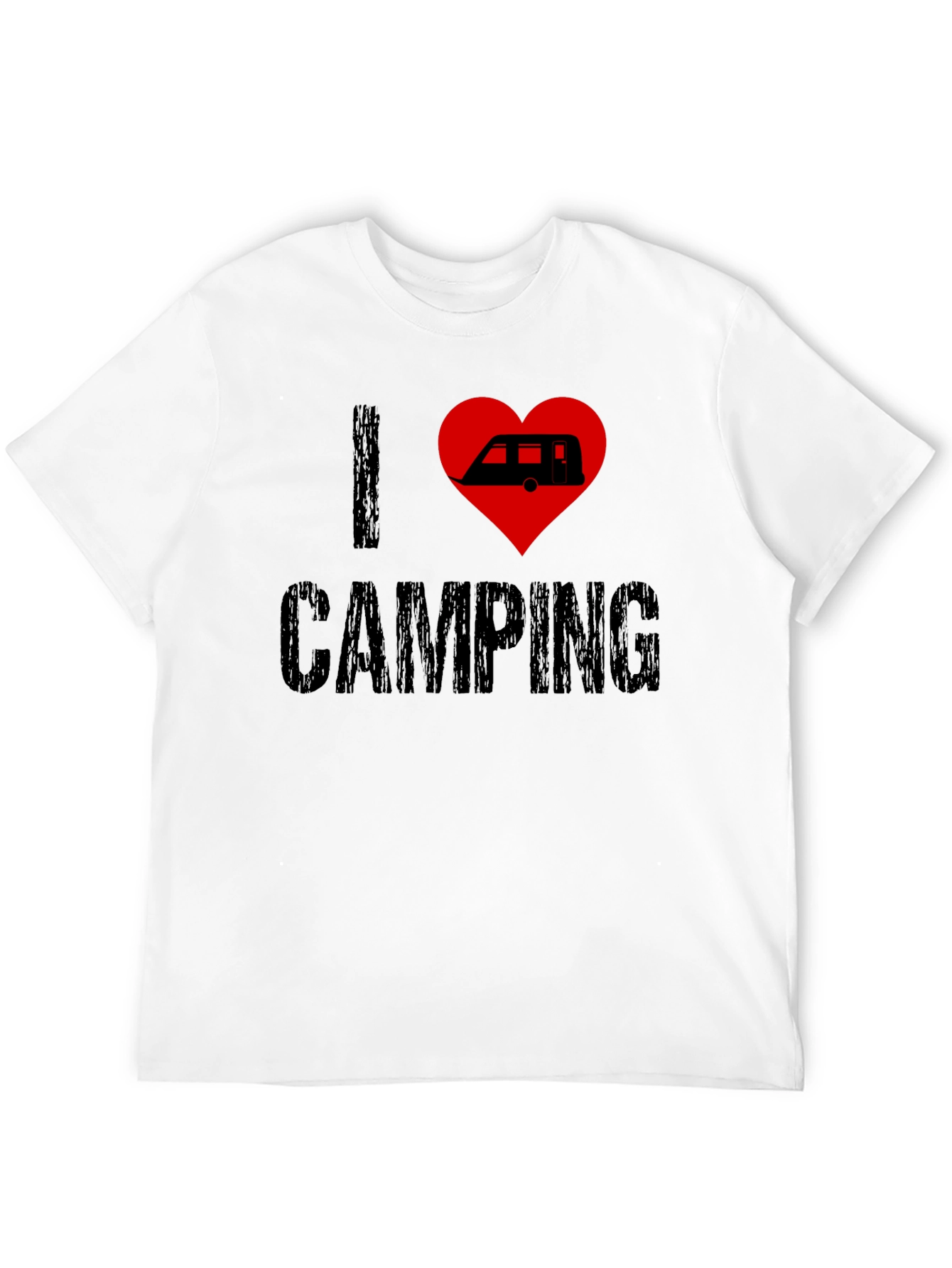 I Love Camping T-Shirt - Camper Heart Design