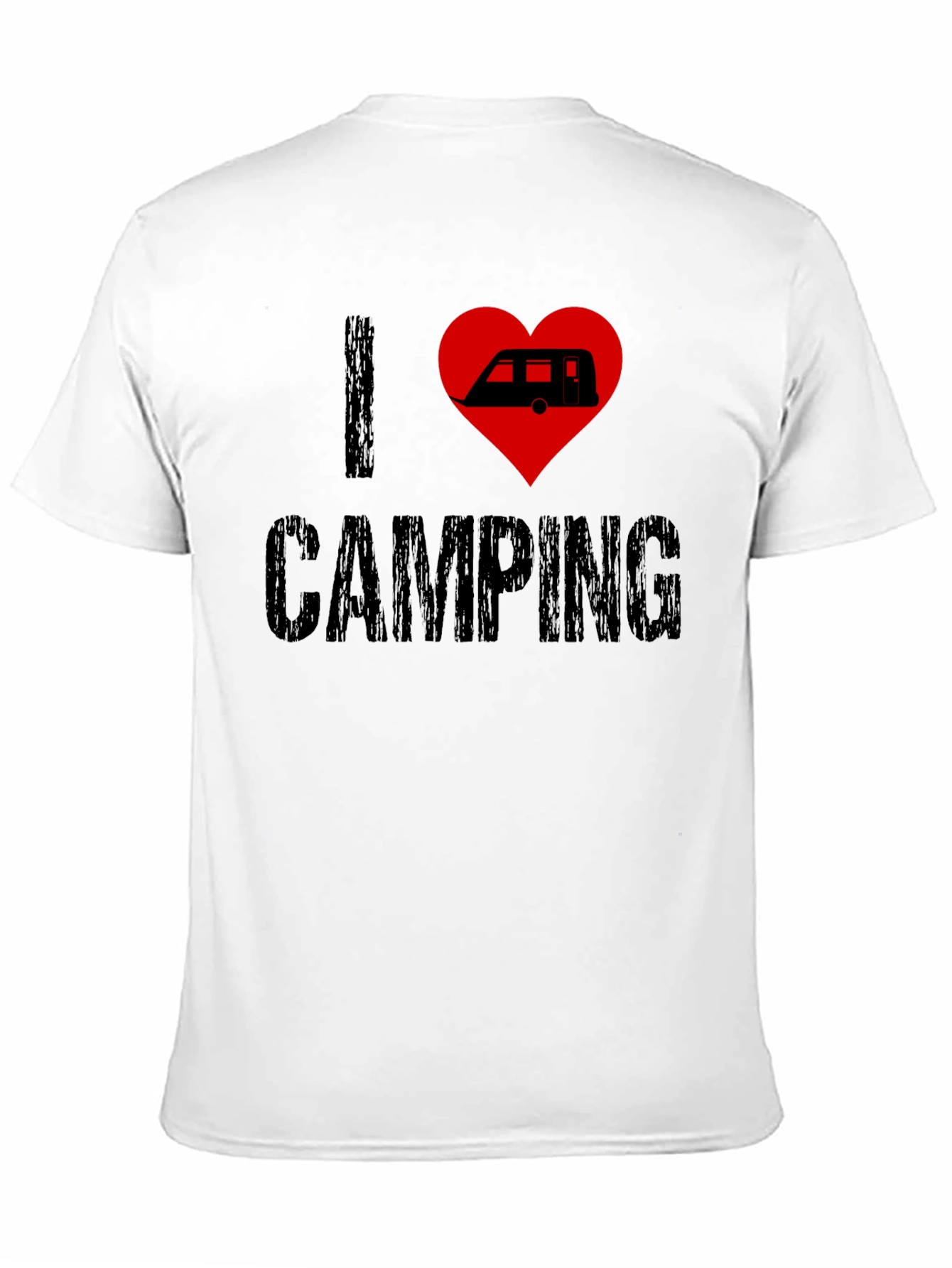 I Love Camping T-Shirt - Camper Heart Design
